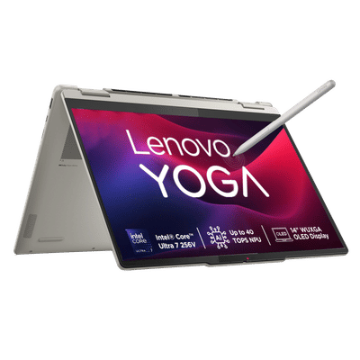 Lenovo Yoga 7 14ILL10 Intel Core Ultra 7 Touchscreen 2-in-1 Laptop (16GB, 512GB SSD, Windows 11 Home, 14 inch WUXGA OLED Display, MS Office Home 2024, Seashell, 1.38 KG)