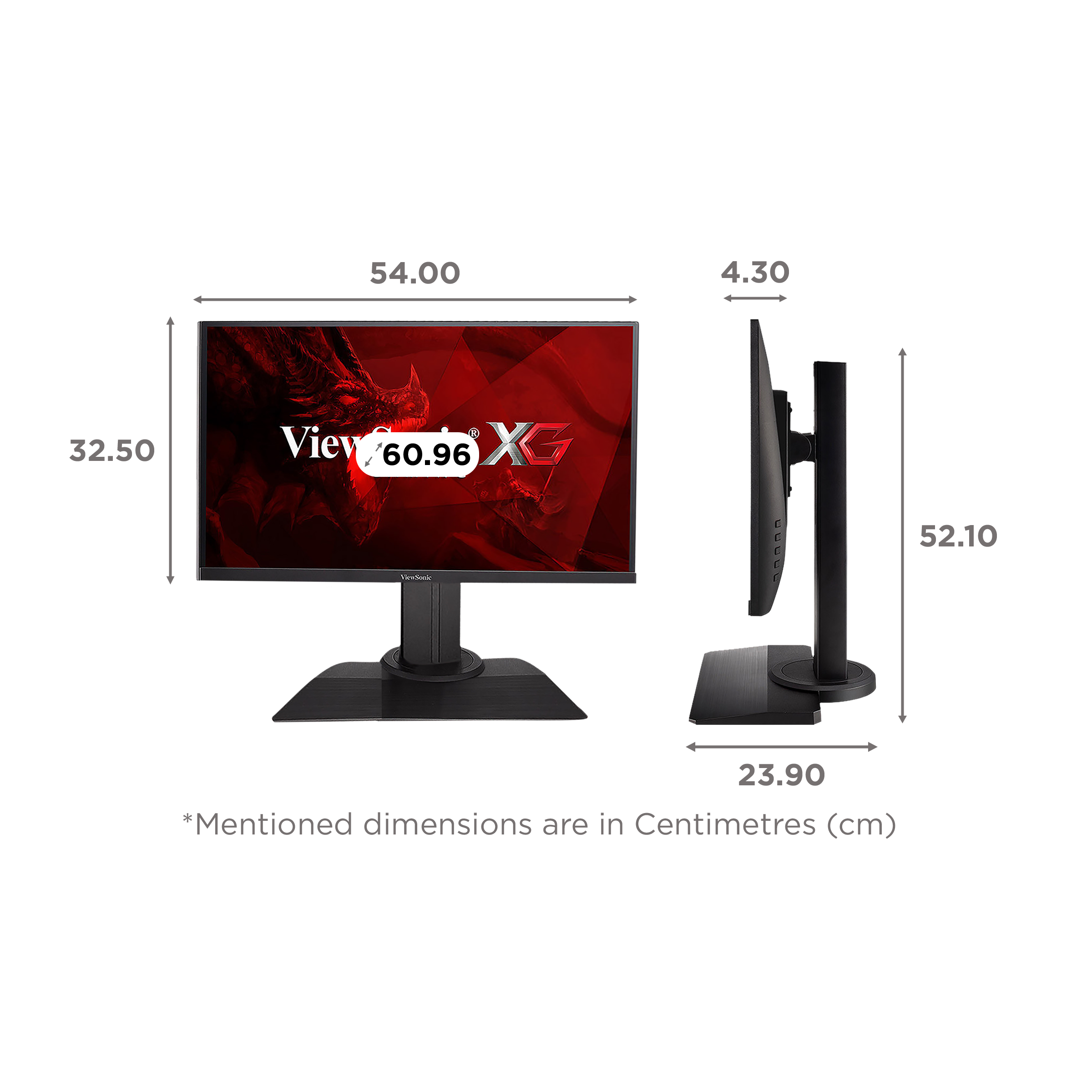 ViewSonic XG 60.96 cm (24 inch) Full HD IPS Panel LED 3-Side Borderless Height Adjustable Gaming Monitor with Flicker-Free Technology ViewSonic XG 60.96 cm (24 inch) Full HD IPS Panel LED 3-Side Borderless Height Adjustable Gaming Monitor with Flicker-Free Technology_2