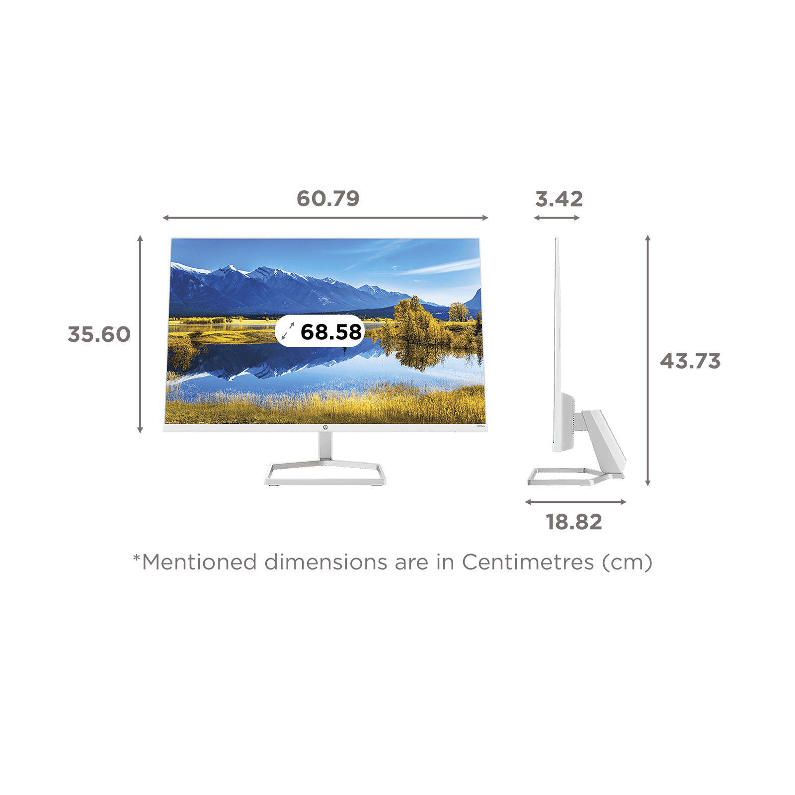 HP M27FWA 60.58cm (27 Inches) Full HD Monitor (HP Eye Ease with Eyesafe Certified Technology, 1 x HDMI 1.4 | 1 x VGA Port Connectivity, 356D6AA, Silver)_2