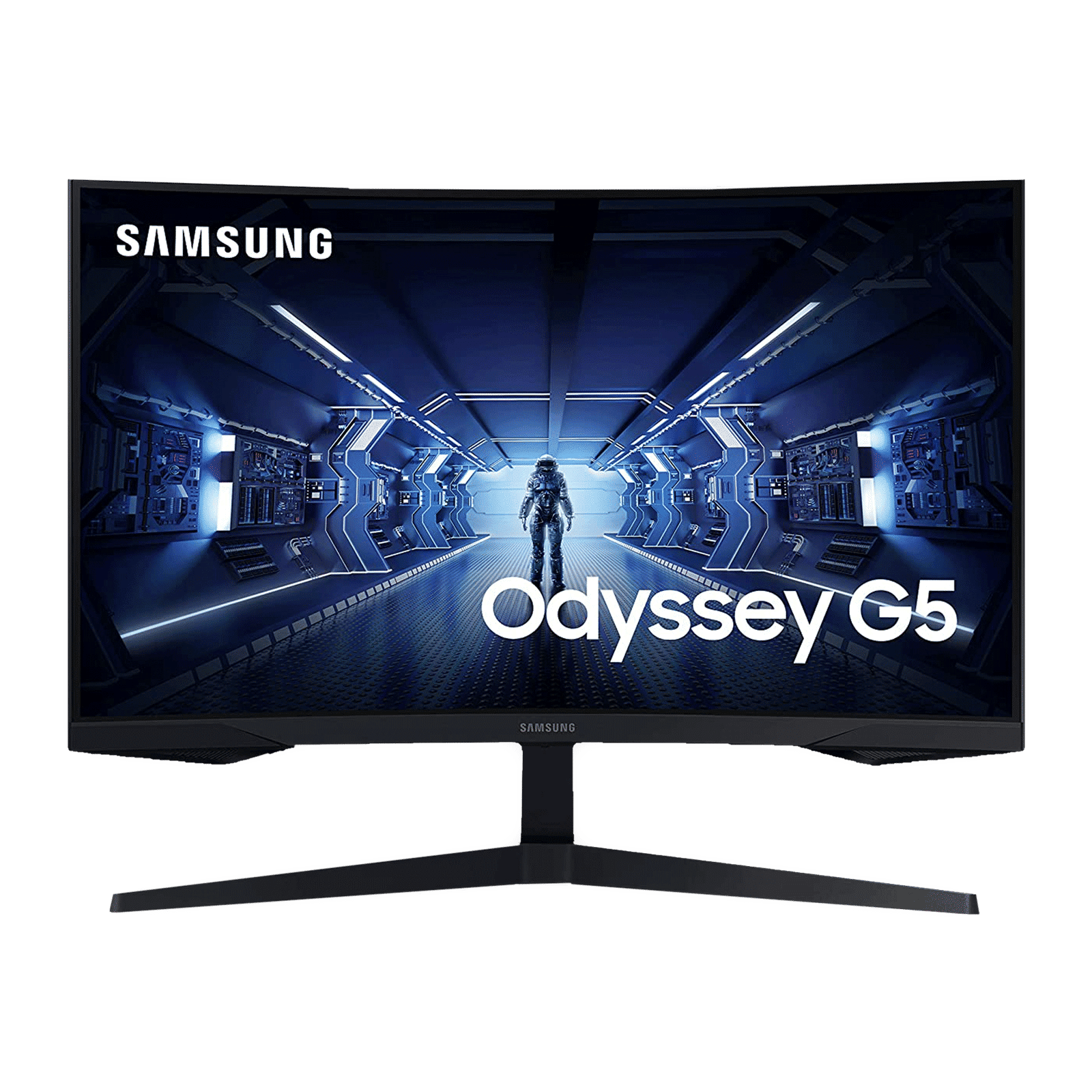 SAMSUNG Odyssey G5 68.58 cm (27 inch) Ultra WQHD VA Panel QLED Curved Gaming Monitor with Flicker-Free Technology_1