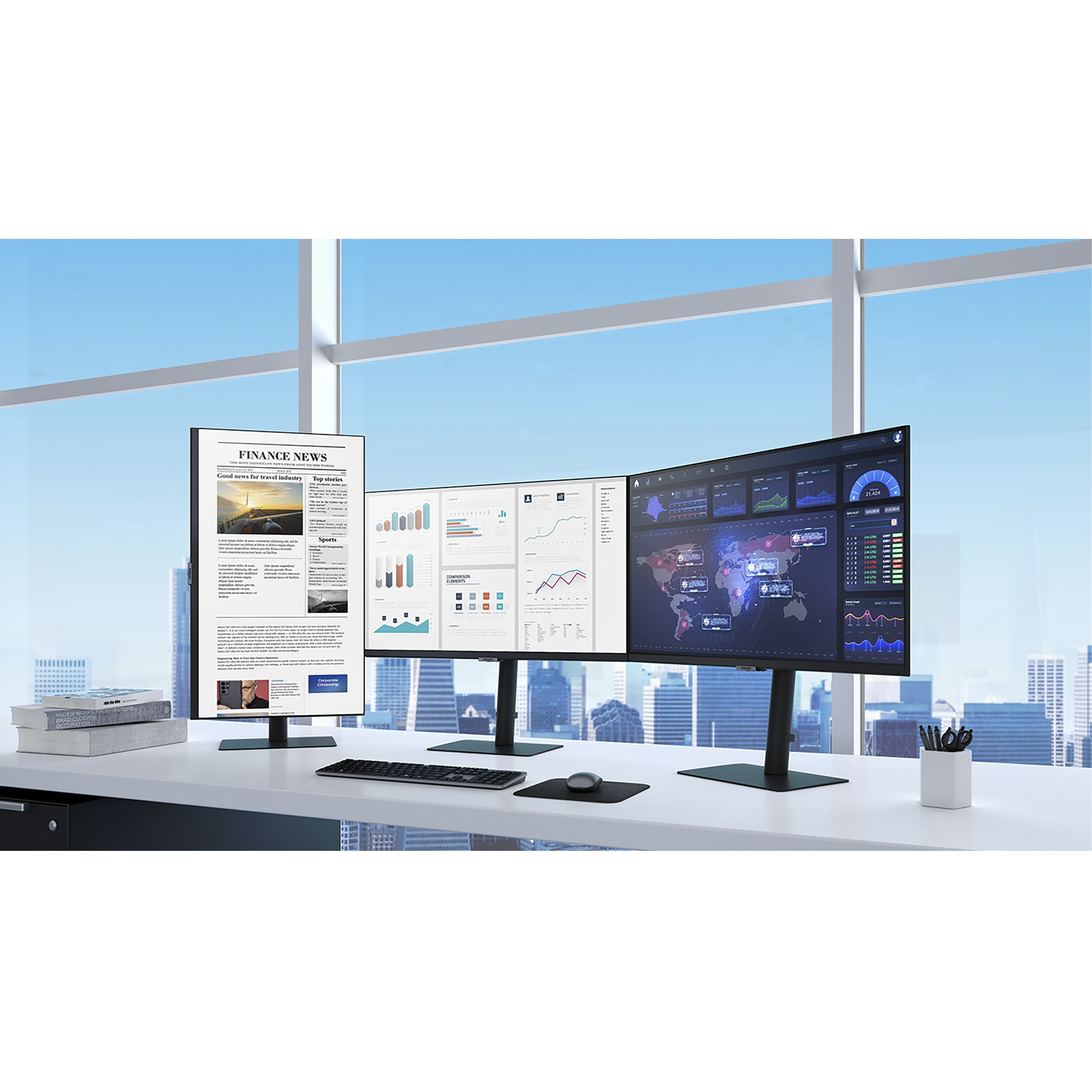 SAMSUNG S60A 68.5 cm (27 inch) QHD IPS Panel LED Borderless Height Adjustable Monitor with Flicker-Free Technology SAMSUNG S60A 68.5 cm (27 inch) QHD IPS Panel LED Borderless Height Adjustable Monitor with Flicker-Free Technology_15