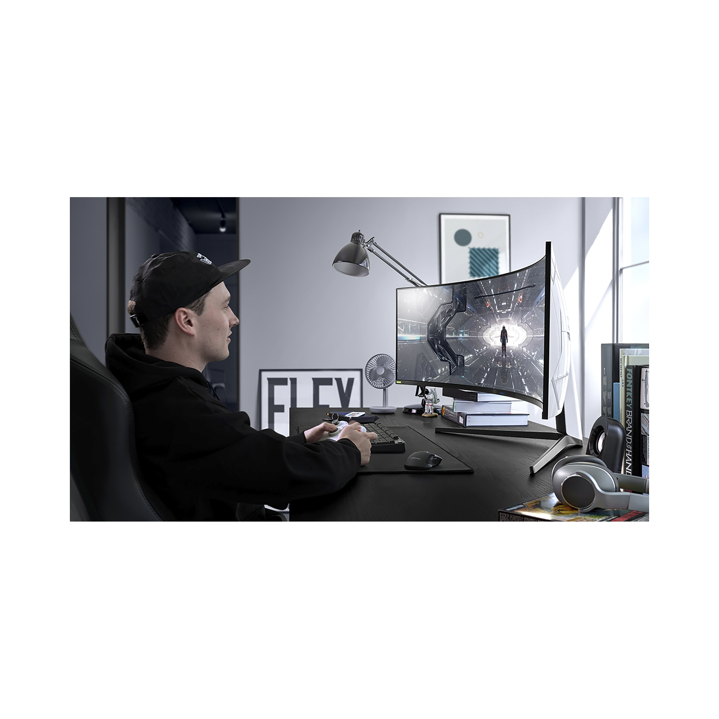 SAMSUNG Odyssey G9 123.9 cm (49 inch) DQHD VA Panel QLED Curved Height Adjustable Gaming Monitor with Black Equalizer_9