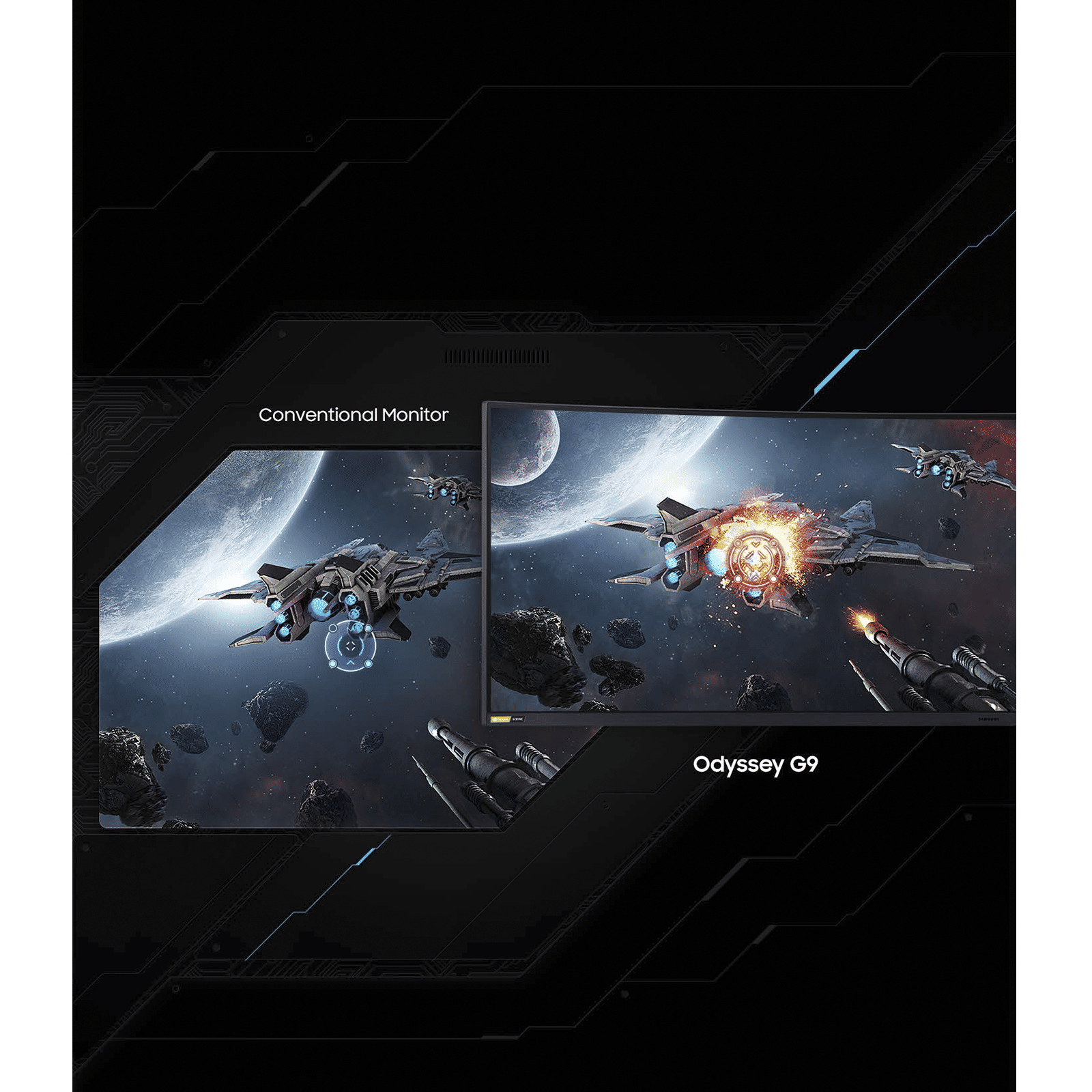 SAMSUNG Odyssey G9 123.9 cm (49 inch) DQHD VA Panel QLED Curved Height Adjustable Gaming Monitor with Black Equalizer_10