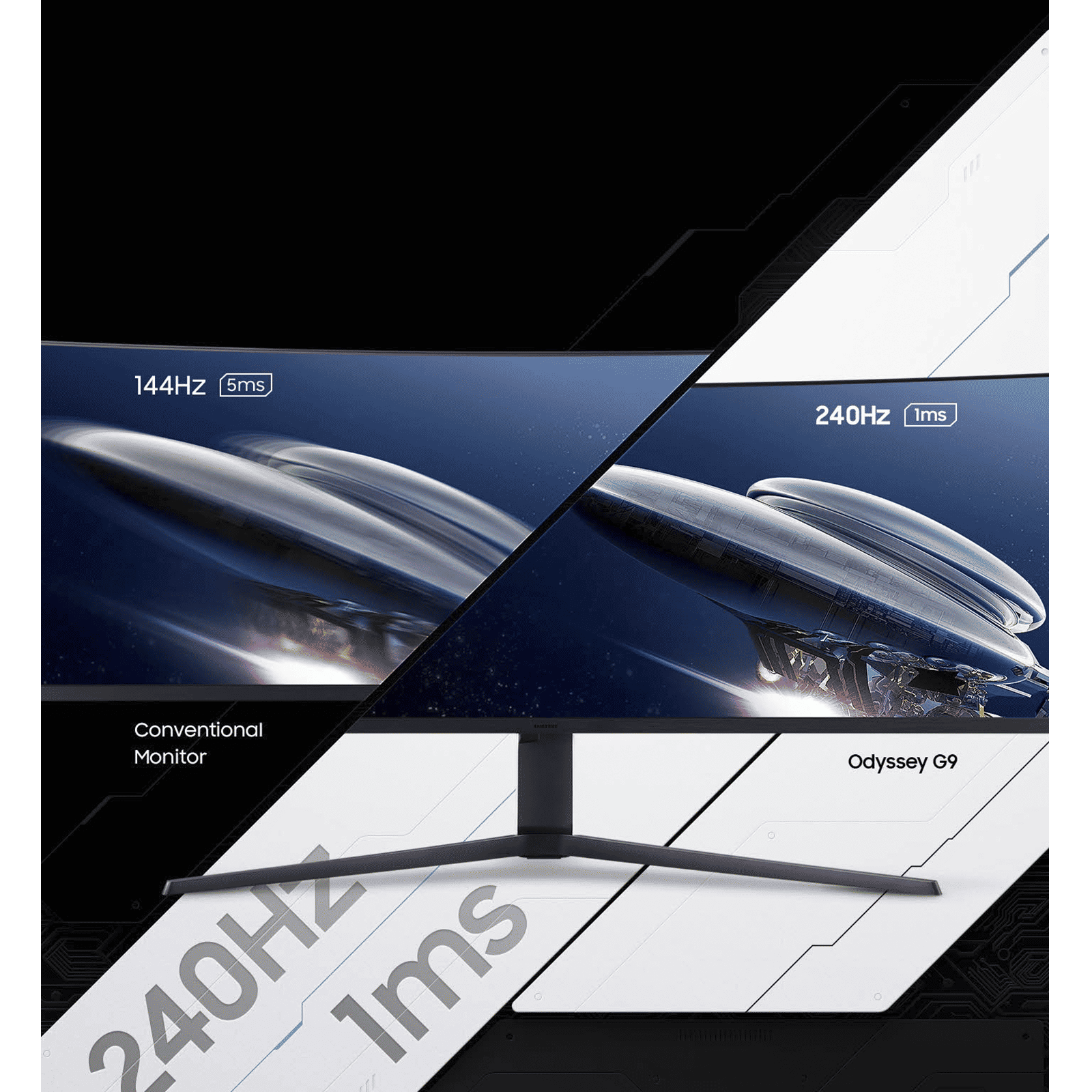 SAMSUNG Odyssey G9 123.9 cm (49 inch) DQHD VA Panel QLED Curved Height Adjustable Gaming Monitor with Black Equalizer_11