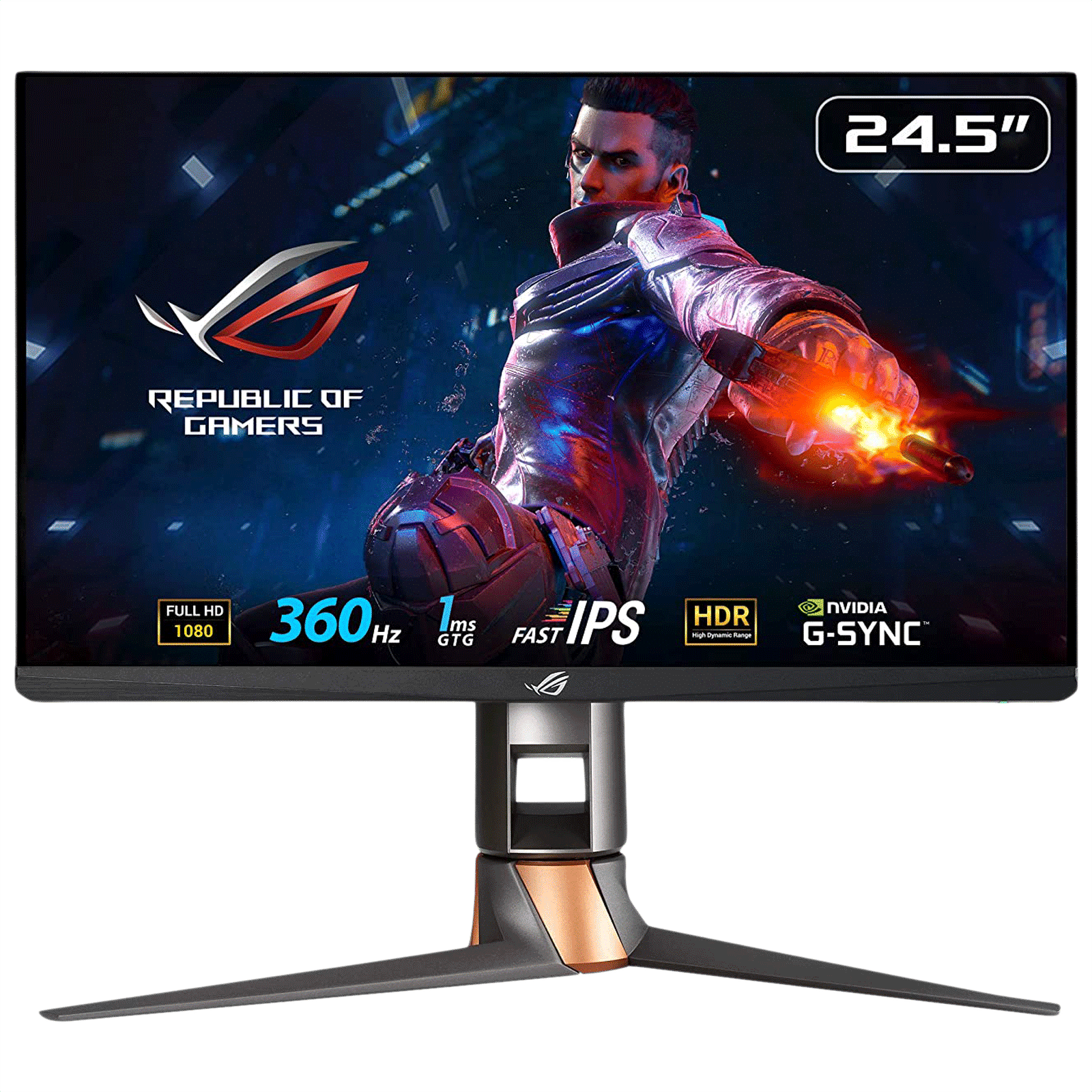 ASUS ROG Swift 62.23 cm (24.5 inch) Full HD IPS Panel LCD Height Adjustable Gaming Monitor with Flicker-Free Technology ASUS ROG Swift 62.23 cm (24.5 inch) Full HD IPS Panel LCD Height Adjustable Gaming Monitor with Flicker-Free Technology_1
