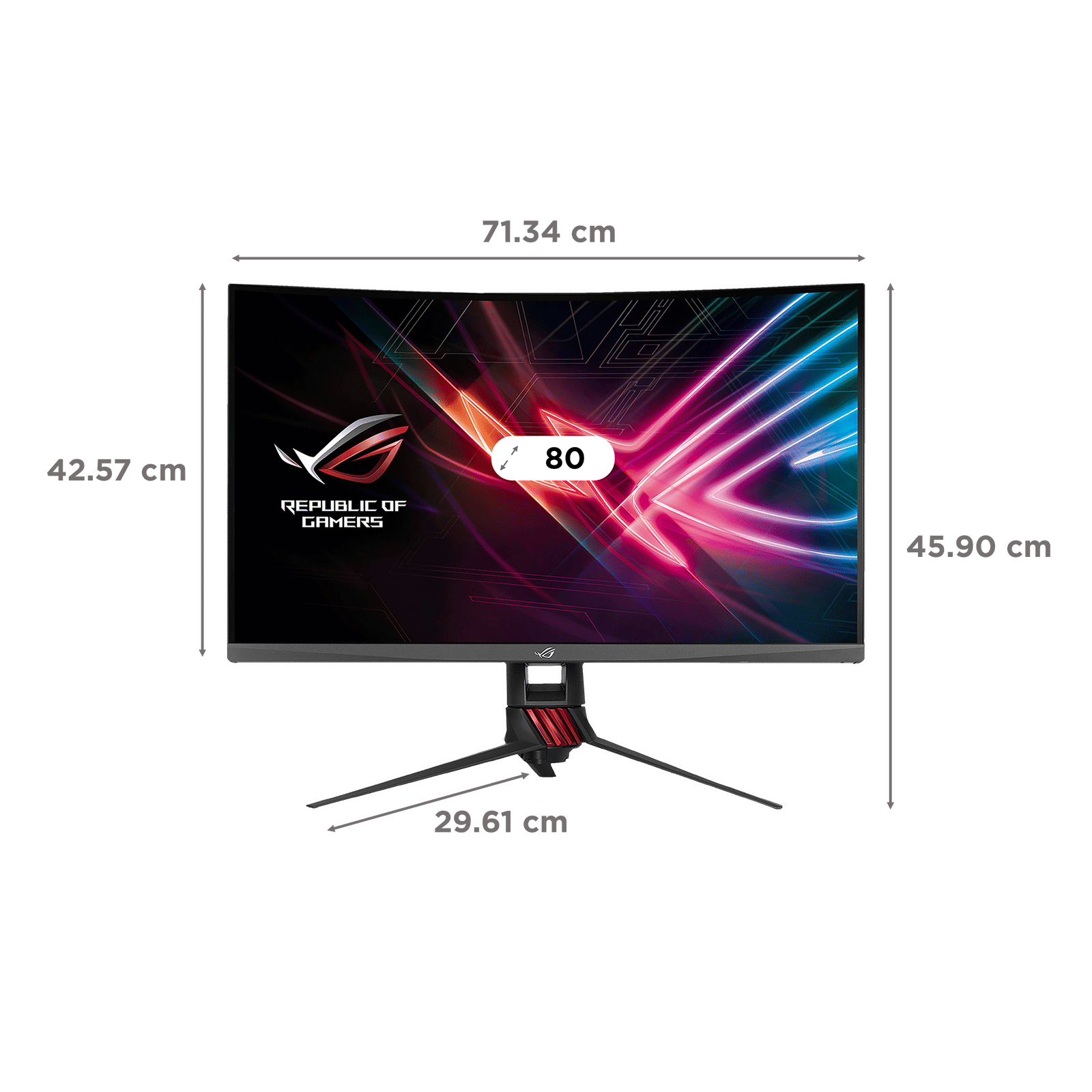 ASUS ROG Strix 81.28 cm (32 inch) WQHD VA Panel LED Curved Height Adjustable Monitor with LED Backlight ASUS ROG Strix 81.28 cm (32 inch) WQHD VA Panel LED Curved Height Adjustable Monitor with LED Backlight_2
