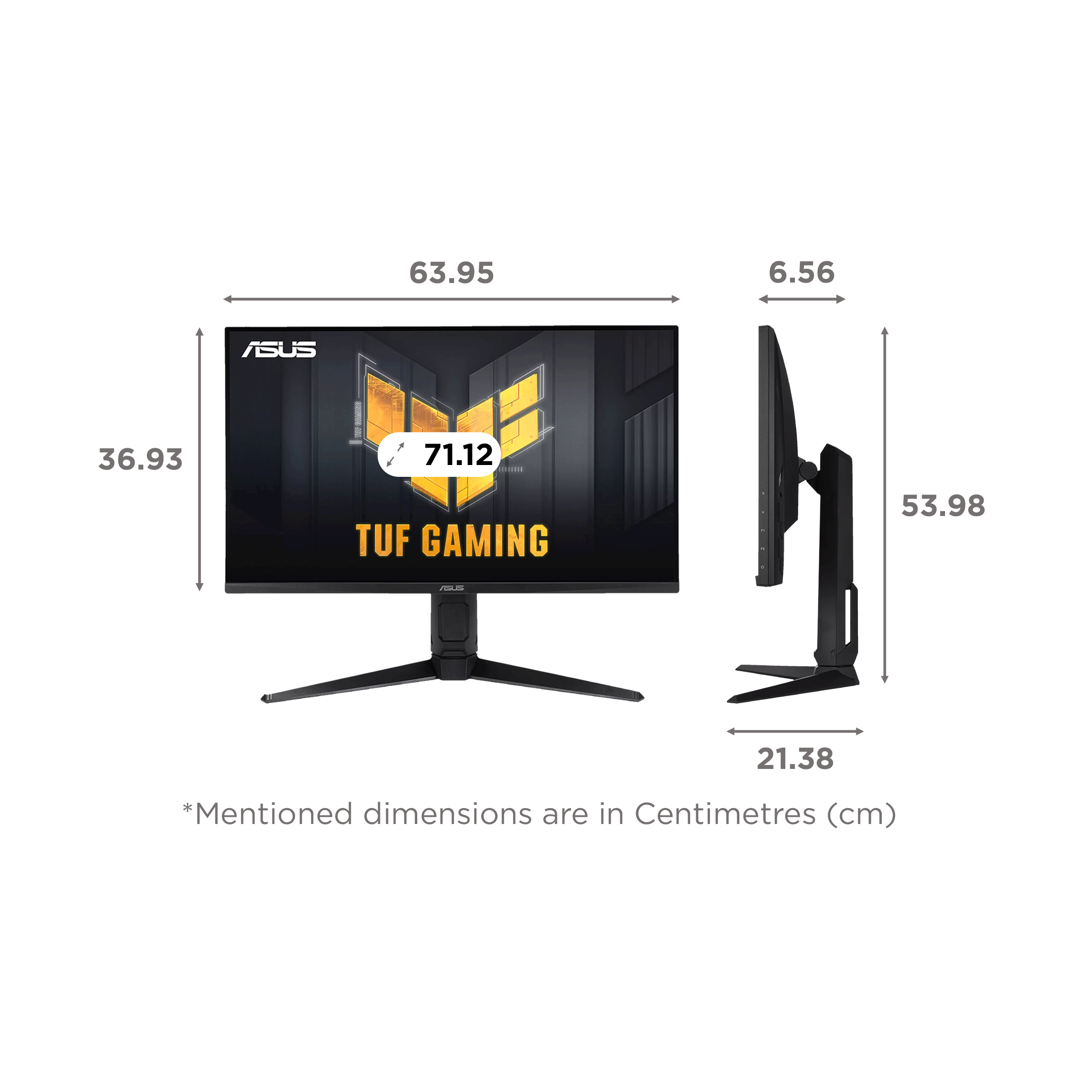 ASUS TUF 71.12 cm (28 inch) Ultra HD 4K Fast IPS Panel LED Height Adjustable Gaming Monitor with NVIDIA G-Sync Compatible_2