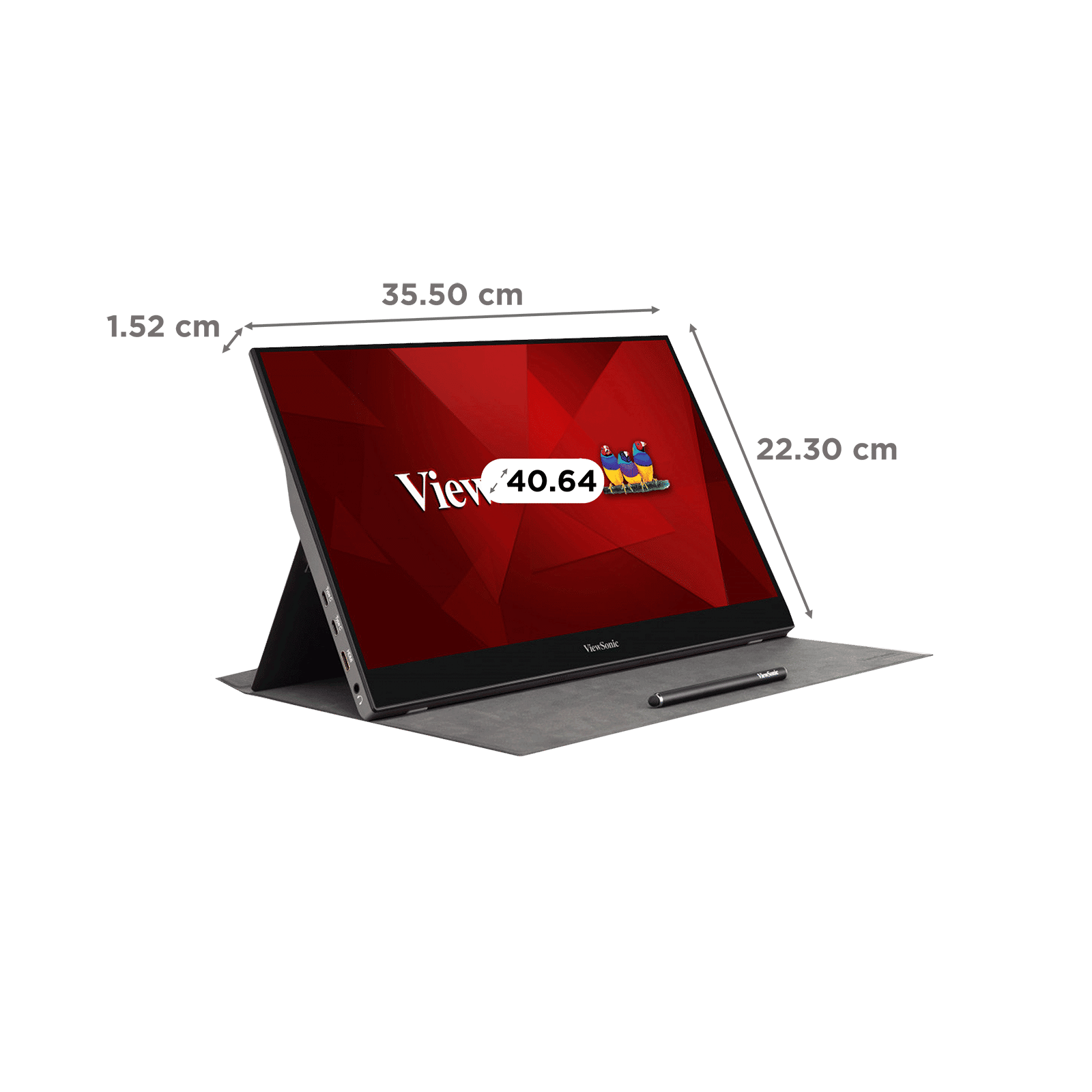 ViewSonic TD1655 39.62cm (15.6 inch) Full HD IPS Panel Monitor with Pivot Able Display ViewSonic TD1655 39.62cm (15.6 inch) Full HD IPS Panel Monitor with Pivot Able Display_2