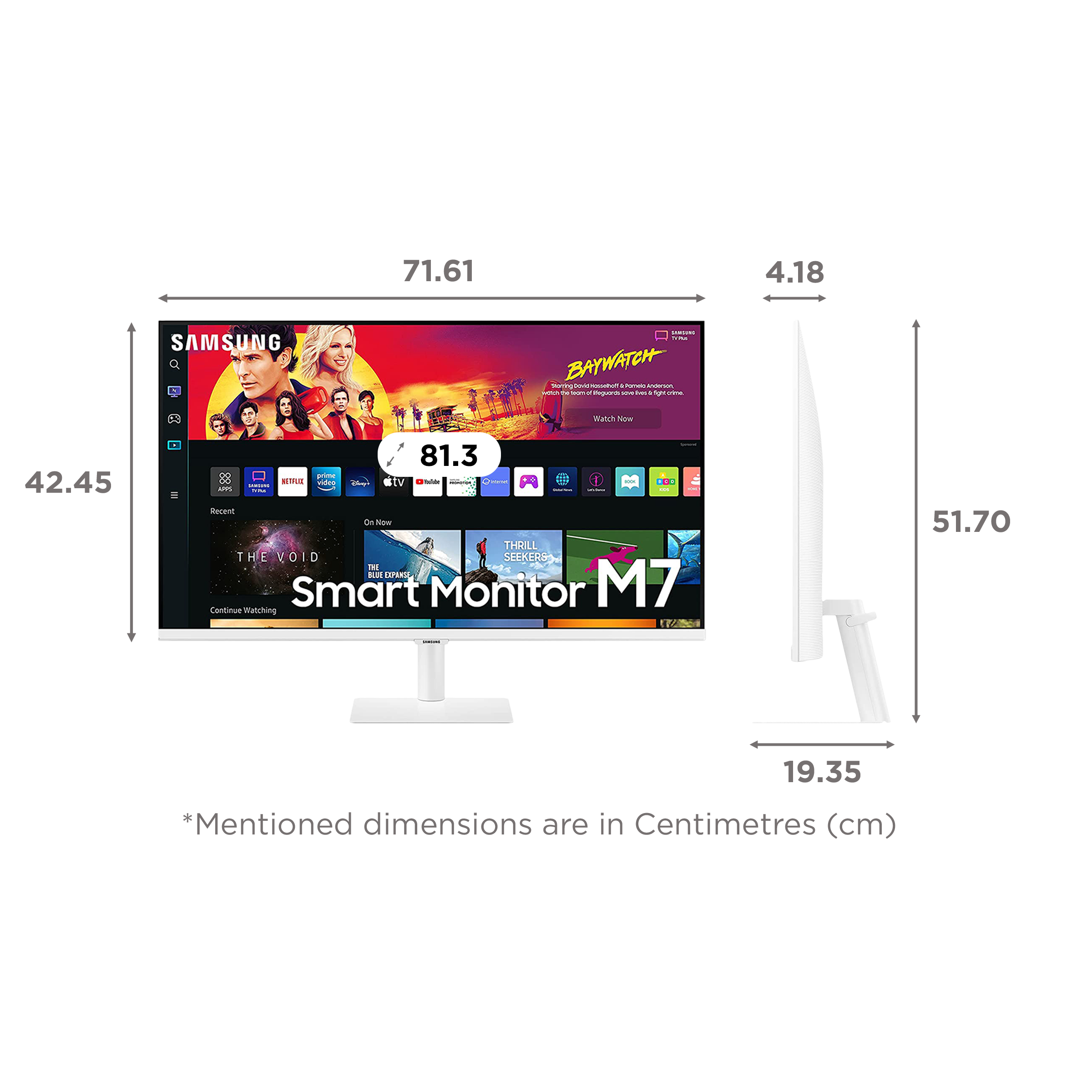 SAMSUNG M7 81.3 cm (32 inch) Ultra HD 4K VA Panel LED Ultra Wide Monitor with Flicker-Free Technology SAMSUNG M7 81.3 cm (32 inch) Ultra HD 4K VA Panel LED Ultra Wide Monitor with Flicker-Free Technology_2