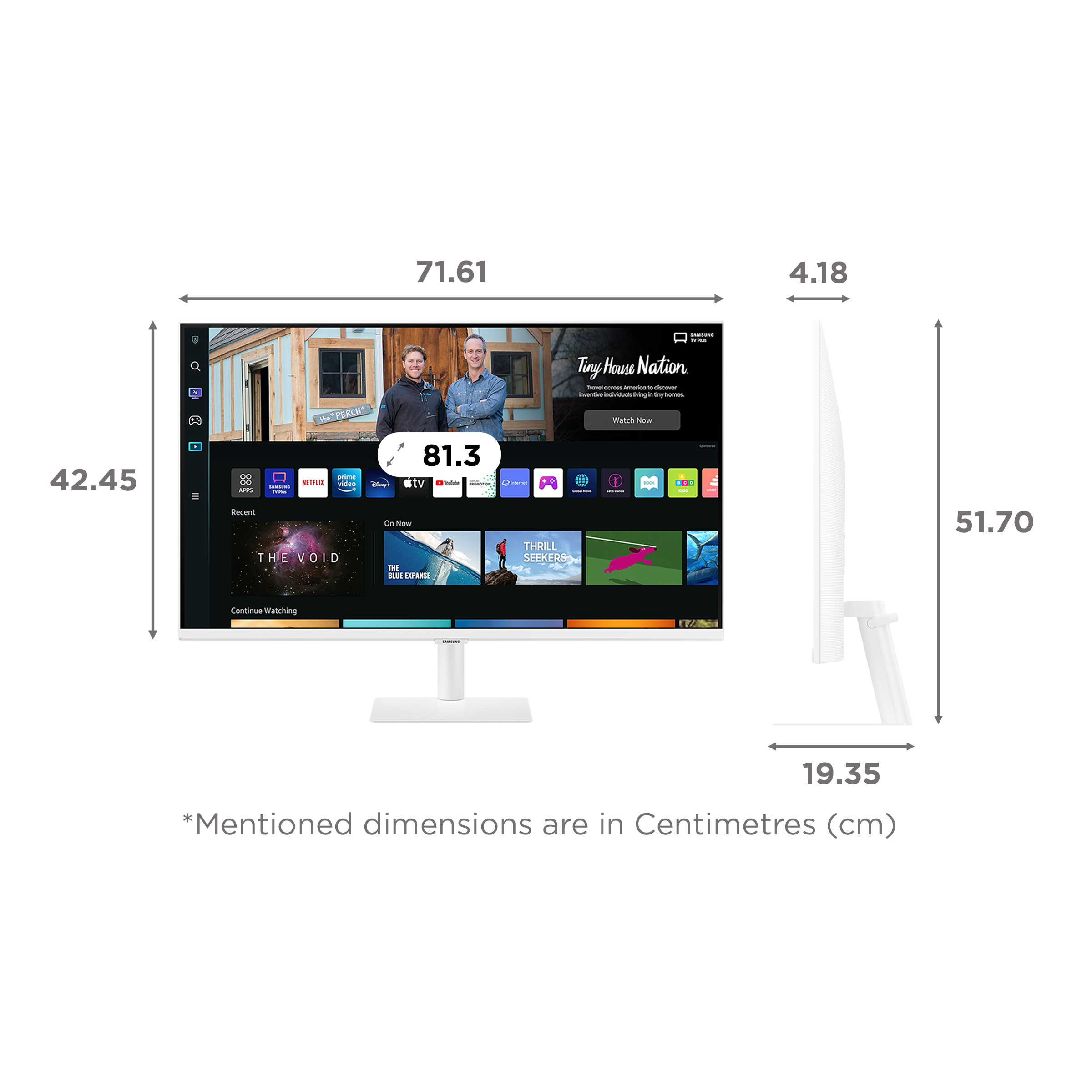 SAMSUNG M5 81.3 cm (32 inch) Full HD VA Panel LED Ultra Wide Monitor with Flicker-Free Technology_2