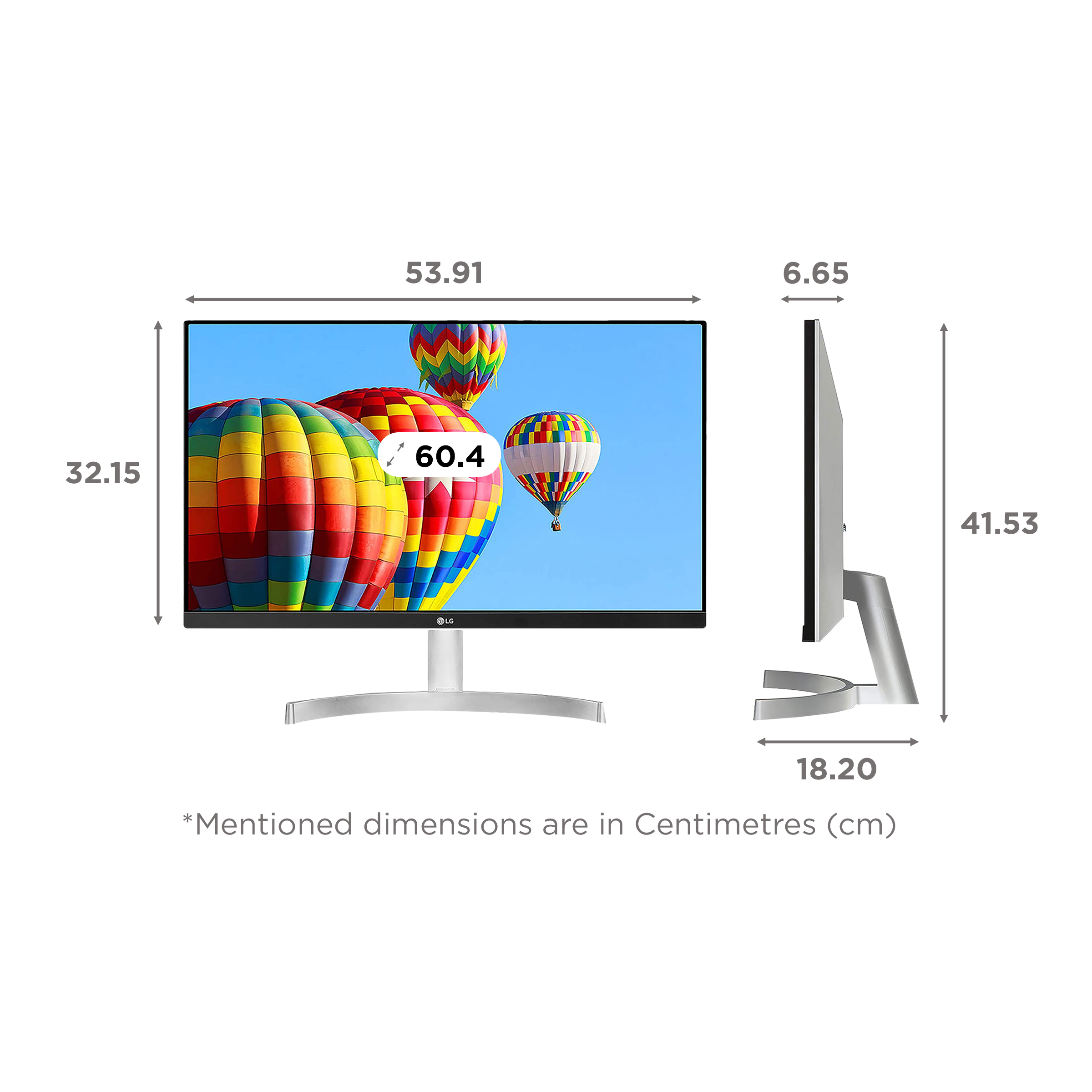 LG 60.4 cm (23.8 inch) Full HD IPS Panel LCD 3-Side Borderless Monitor with Colour Calibrated LG 60.4 cm (23.8 inch) Full HD IPS Panel LCD 3-Side Borderless Monitor with Colour Calibrated_2