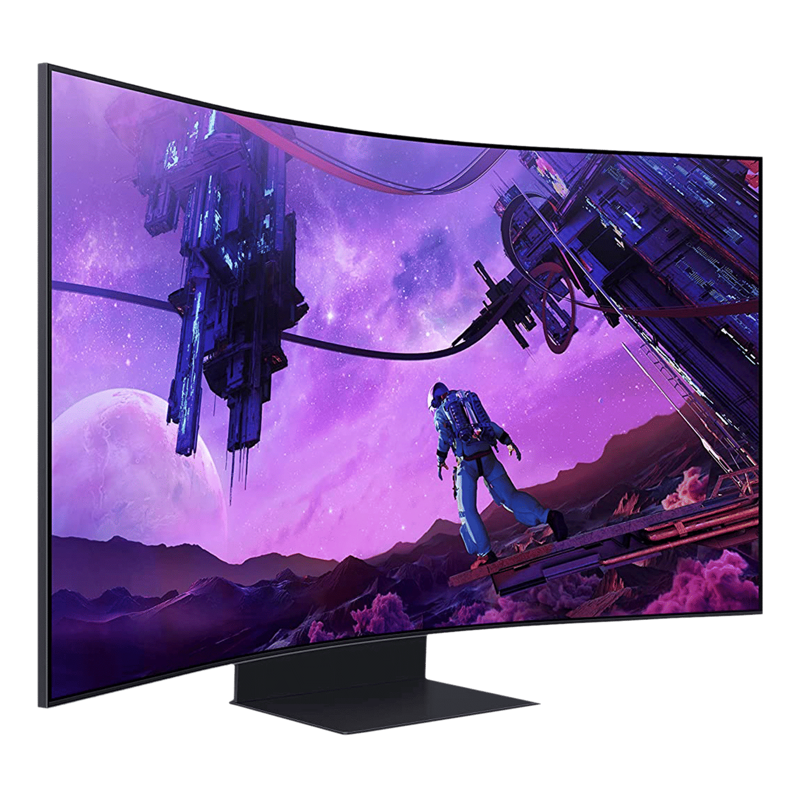SAMSUNG Odyssey Ark 138.8 cm (55 inch) Ultra HD 4K VA Panel Mini-LED Curved Height Adjustable Gaming Monitor with Quantum Matrix Technology_11