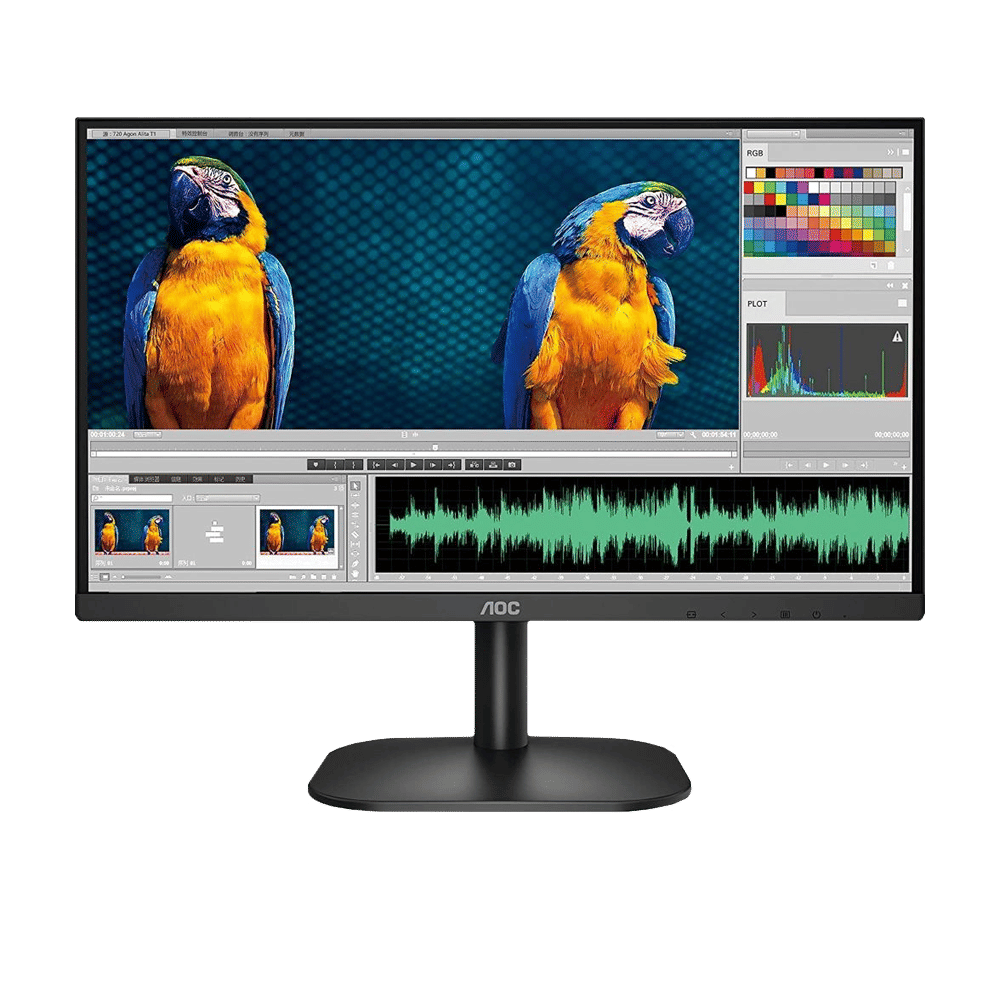 AOC 60.45 cm (23.8 inch) Full HD IPS Panel WLED Monitor with Flicker Free Technology AOC 60.45 cm (23.8 inch) Full HD IPS Panel WLED Monitor with Flicker Free Technology_1