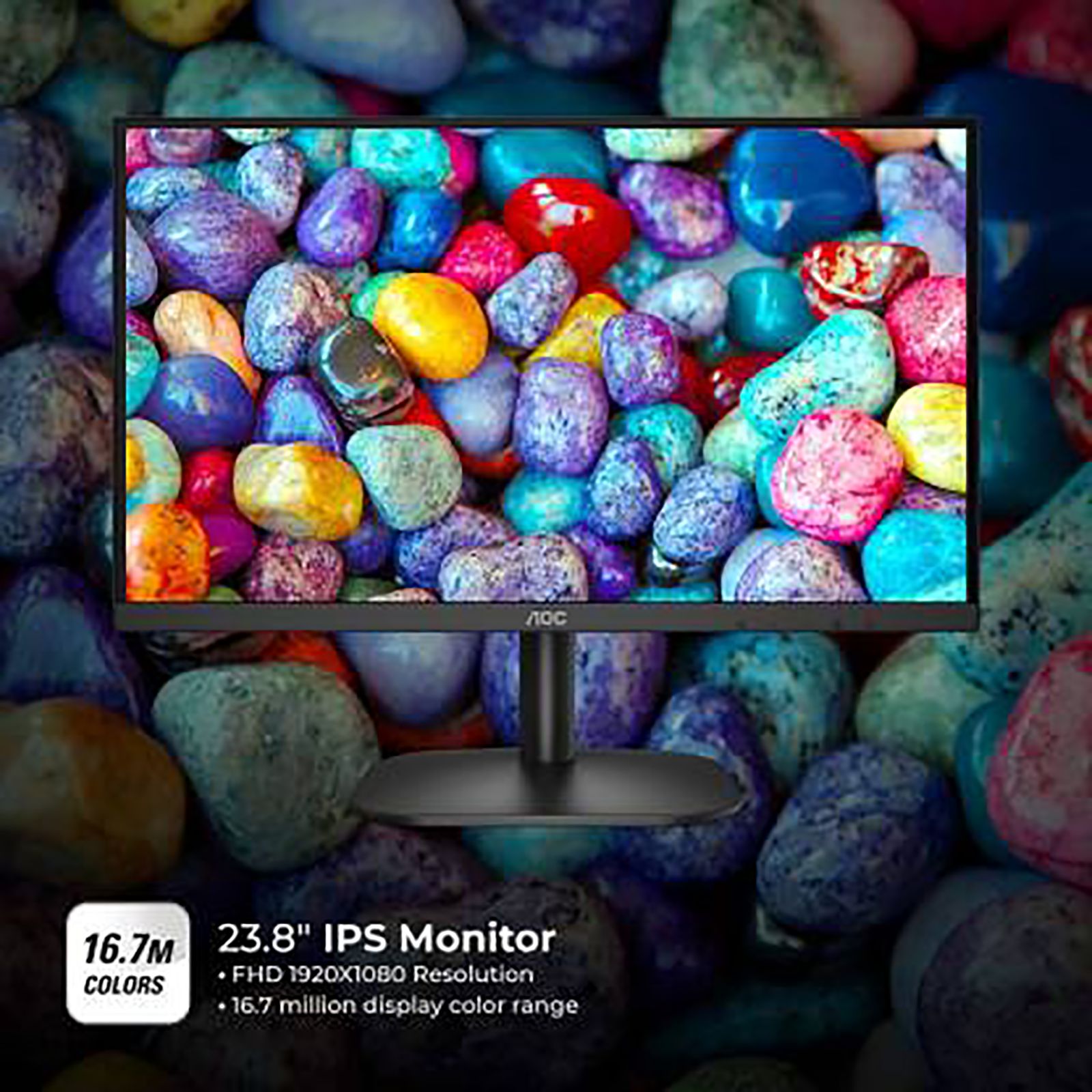 AOC 60.45 cm (23.8 inch) Full HD IPS Panel WLED Monitor with Flicker Free Technology AOC 60.45 cm (23.8 inch) Full HD IPS Panel WLED Monitor with Flicker Free Technology_15