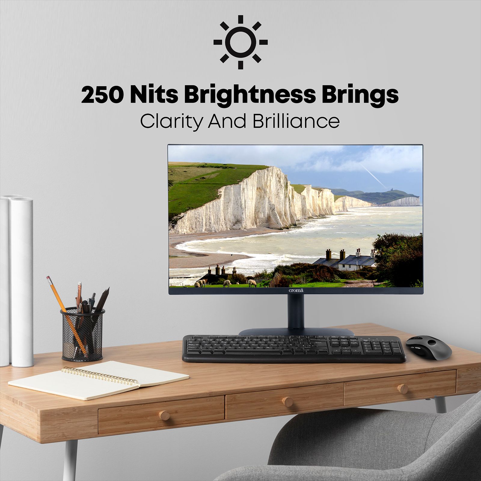 Croma 60.9 cm (24 inch) Full HD FFS Panel Thin Bezel Monitor with Dual Speakers_14