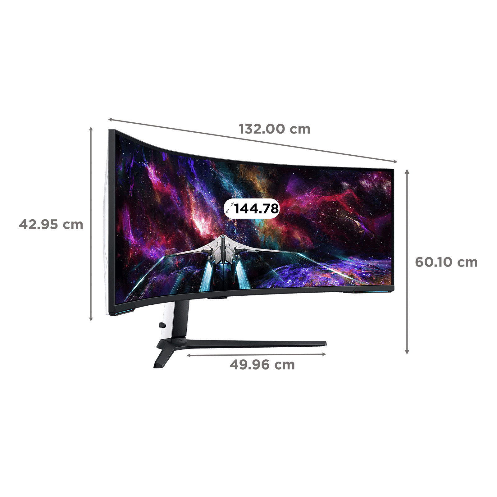 SAMSUNG Odyssey Neo G9 144.78 cm (57 inch) 4K Ultra HD VA Panel LED Curved Height Adjustable Gaming Monitor with Black Equalizer_2