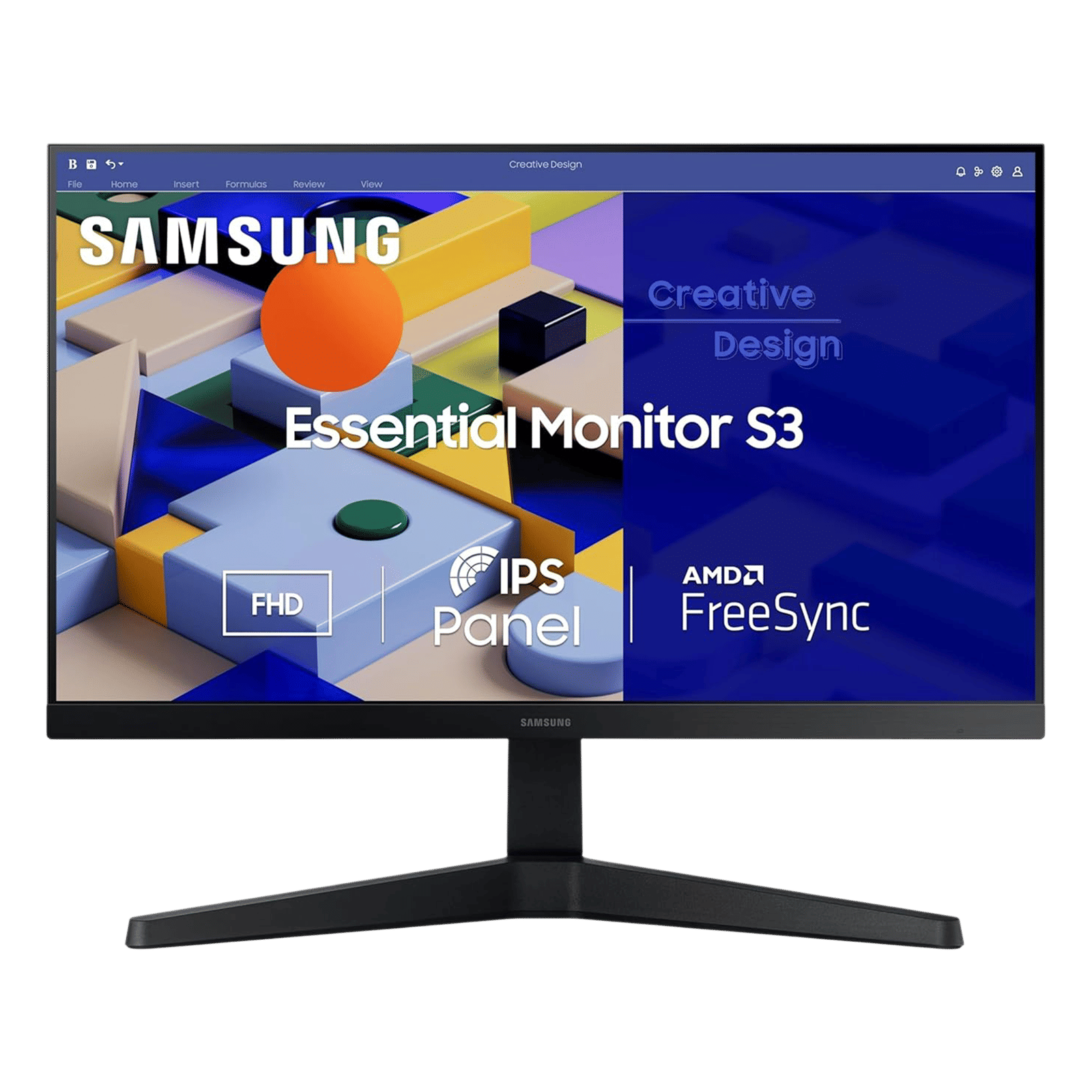SAMSUNG Essential 54.6 cm (22 inch) Full HD IPS Panel 3 Side Narrow Bezel Gaming Monitor with AMD Free Sync_1