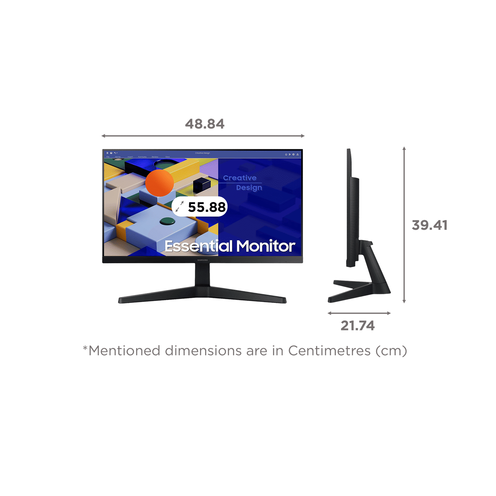 SAMSUNG Essential 54.6 cm (22 inch) Full HD IPS Panel 3 Side Narrow Bezel Gaming Monitor with AMD Free Sync_2