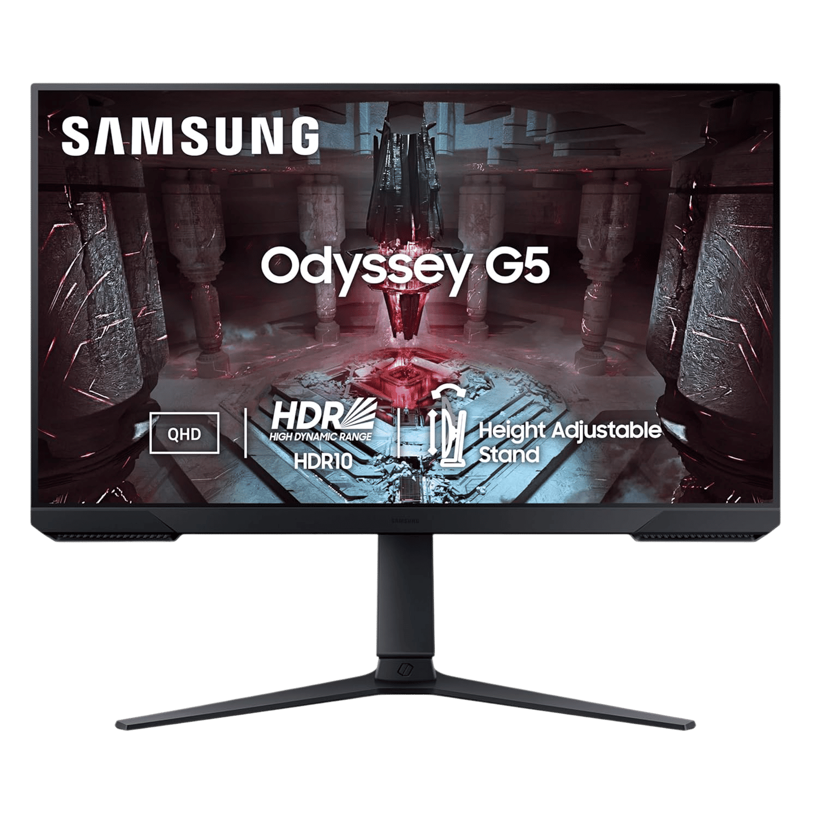 SAMSUNG Odyssey G5 63.5 cm (27 inch) QHD VA Panel Height Adjustable Gaming Monitor with AMD FreeSync Premium_1