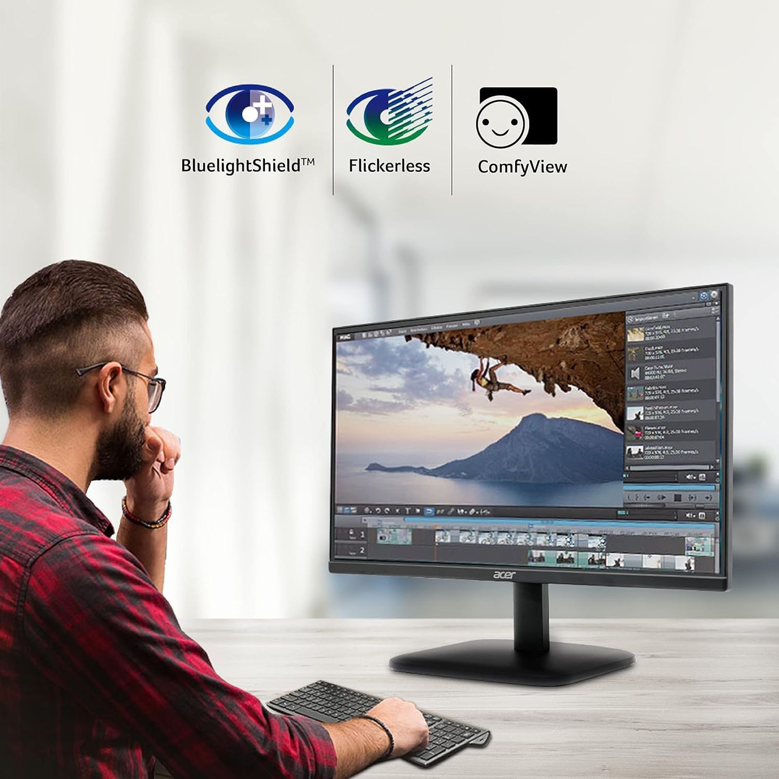 acer EK220Q 54.61 cm (21.5 inch) Full HD IPS Panel LCD Height Adjustable Monitor with LED Backlight_9