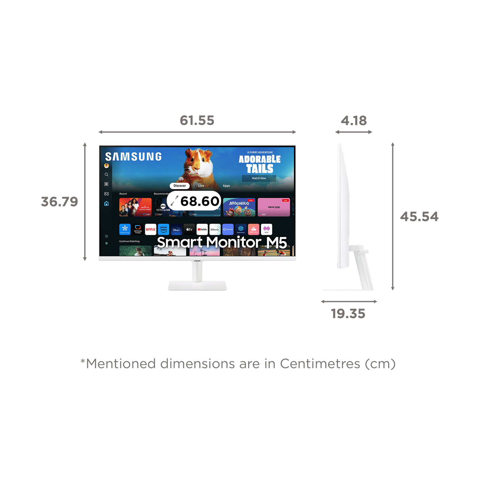 SAMSUNG Smart M5D 68.58 cm (27 inch) Full HD VA Panel IPS Monitor with 10W Inbuilt Speakers_2