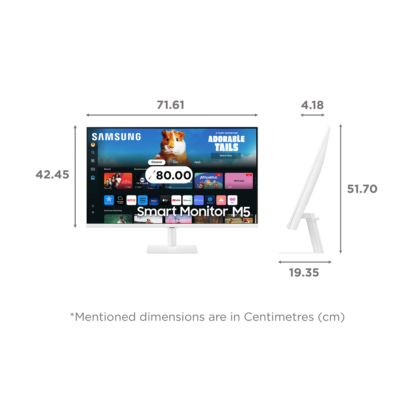 SAMSUNG Smart M5D 81.28 cm (32 inch) Full HD VA Panel IPS Monitor with 10W Inbuilt Speakers SAMSUNG Smart M5D 81.28 cm (32 inch) Full HD VA Panel IPS Monitor with 10W Inbuilt Speakers_2