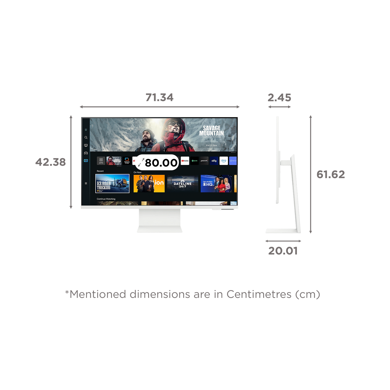 SAMSUNG Smart M8D 81.28 cm (32 inch) Ultra HD 4K VA Panel Monitor with 10W Inbuilt Speakers_2