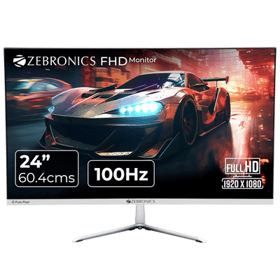 ZEBRONICS MT120 60.4 cm (24 inch) Full HD VA
                      Panel LED Ultra Slim Gaming Monitor with Built-in
                      Speaker
