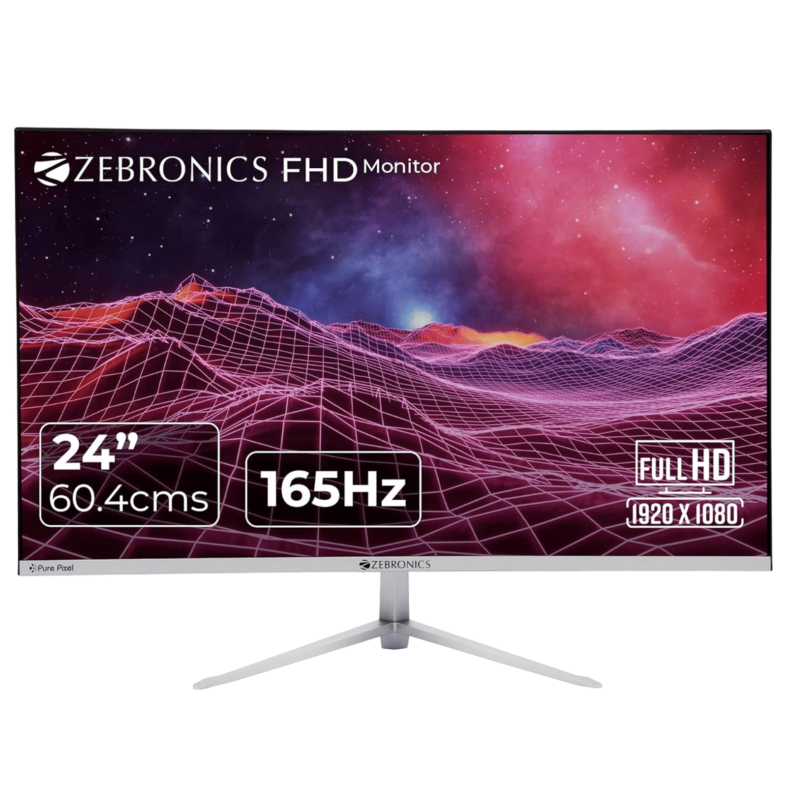 ZEBRONICS ZEB-A24FHD 60.4 cm (24 inch) Full HD VA Panel LED Ultra Slim Gaming Monitor with Anti Glare Screen ZEBRONICS ZEB-A24FHD 60.4 cm (24 inch) Full HD VA Panel LED Ultra Slim Gaming Monitor with Anti Glare Screen_1