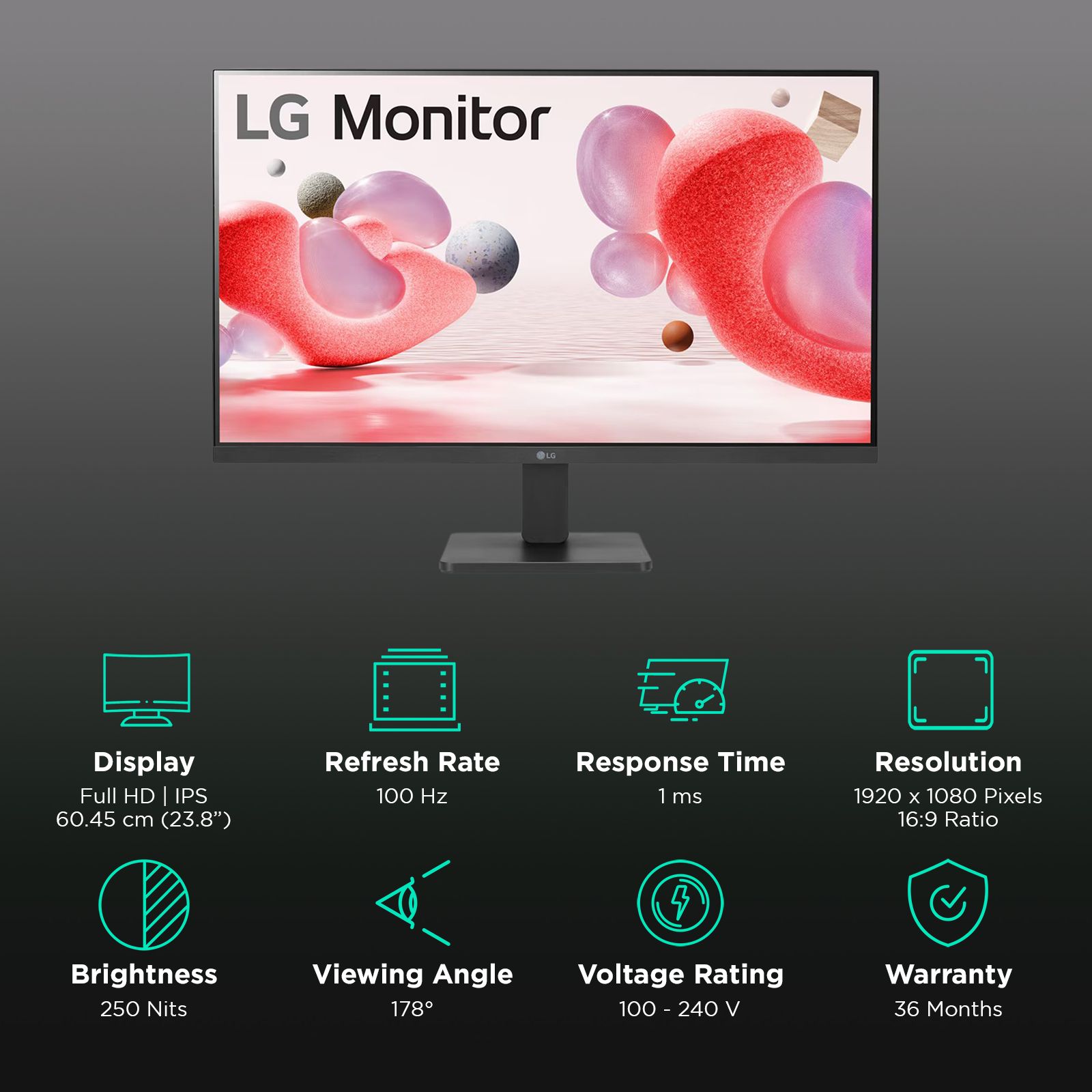 LG MR400-B 60.45 cm (23.8 inch) IPS Panel Full HD Tilt Gaming Monitor with AMD FreeSync LG MR400-B 60.45 cm (23.8 inch) IPS Panel Full HD Tilt Gaming Monitor with AMD FreeSync_3