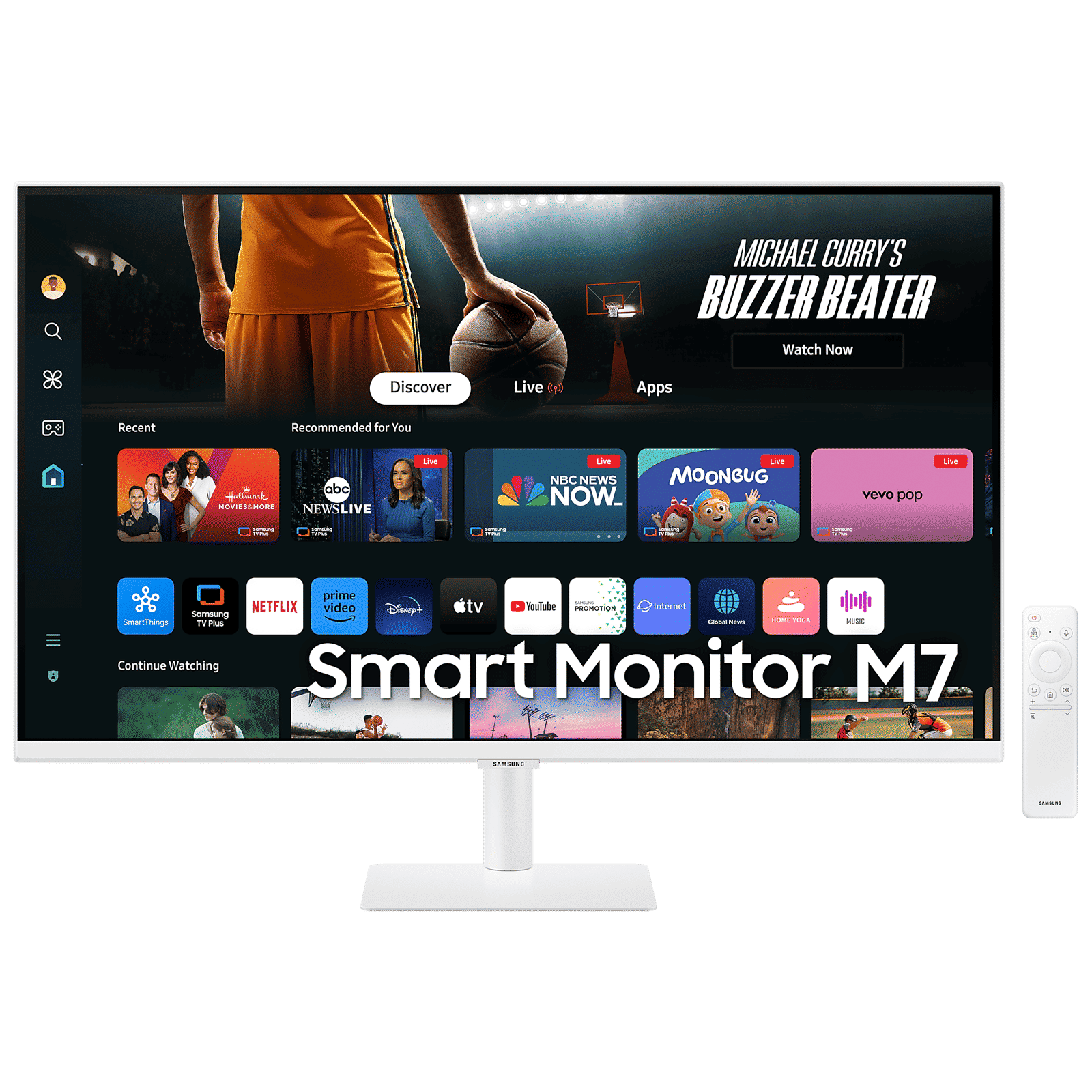 SAMSUNG M7 80 cm (32 inch) Ultra HD 4K VA Panel LED Gaming Monitor with Far Field Voice Interaction SAMSUNG M7 80 cm (32 inch) Ultra HD 4K VA Panel LED Gaming Monitor with Far Field Voice Interaction_1