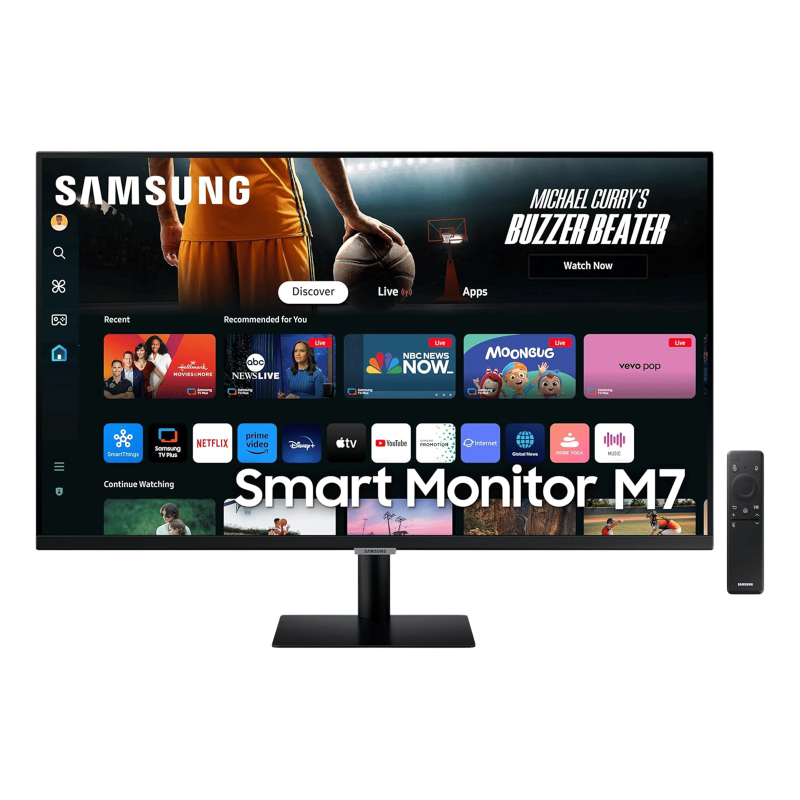 SAMSUNG M7 80 cm (32 inch) Ultra HD 4K VA Panel LED Gaming Monitor with Far Field Voice Interaction SAMSUNG M7 80 cm (32 inch) Ultra HD 4K VA Panel LED Gaming Monitor with Far Field Voice Interaction_1