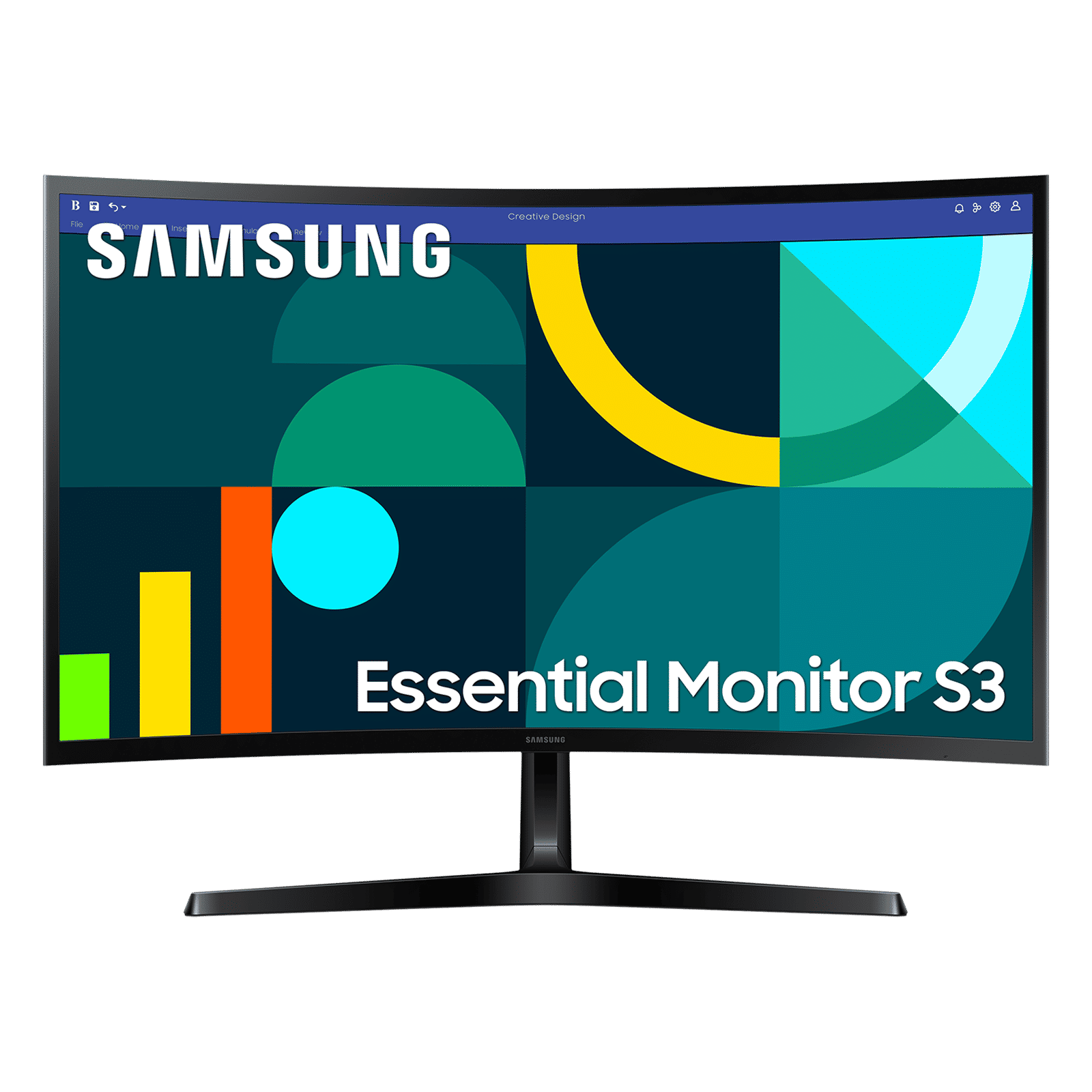 SAMSUNG Essential S3 60.96 cm (24 inch) Full HD VA Panel Curved Gaming Monitor with Eye Saver Mode SAMSUNG Essential S3 60.96 cm (24 inch) Full HD VA Panel Curved Gaming Monitor with Eye Saver Mode_1