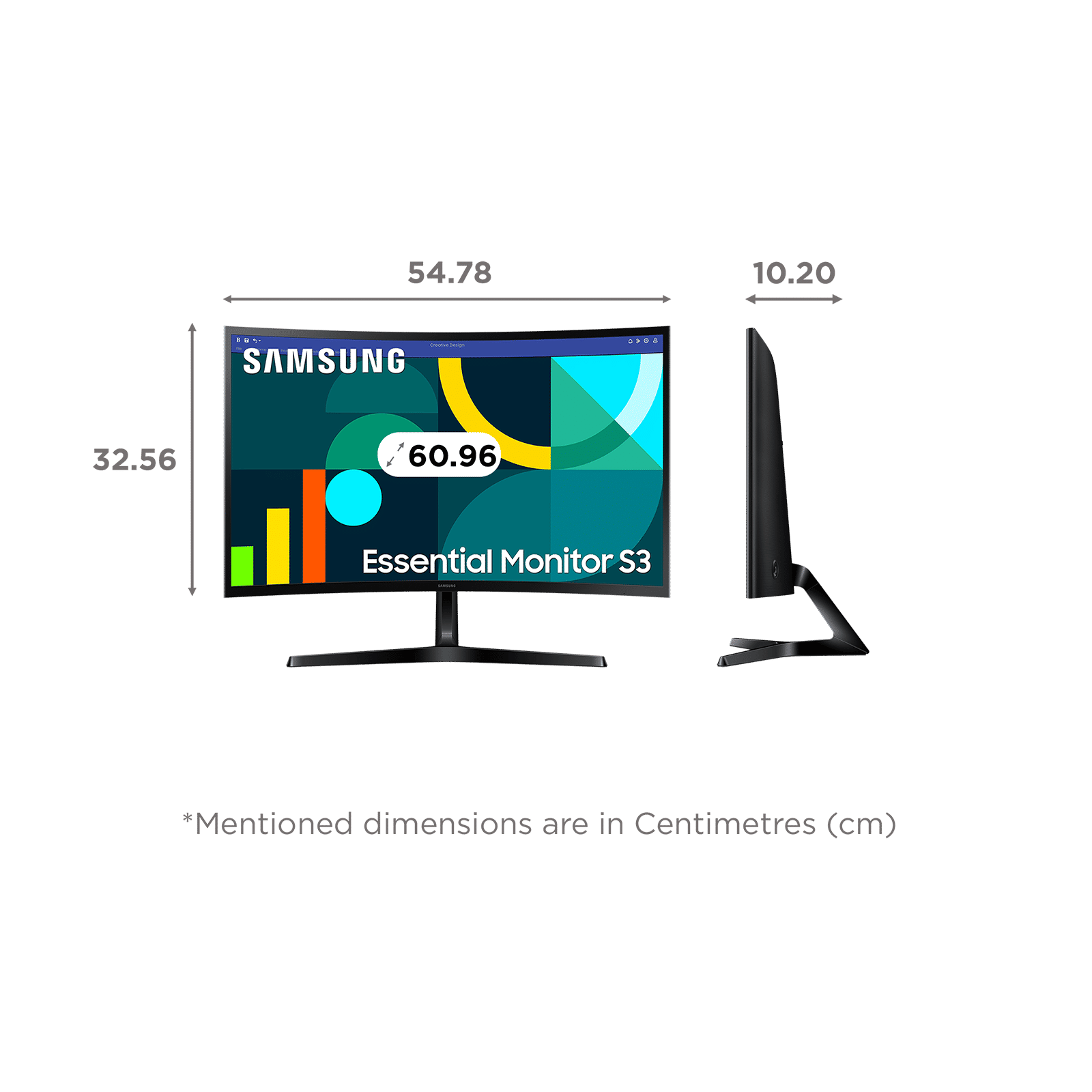 SAMSUNG Essential S3 60.96 cm (24 inch) Full HD VA Panel Curved Gaming Monitor with Eye Saver Mode SAMSUNG Essential S3 60.96 cm (24 inch) Full HD VA Panel Curved Gaming Monitor with Eye Saver Mode_2
