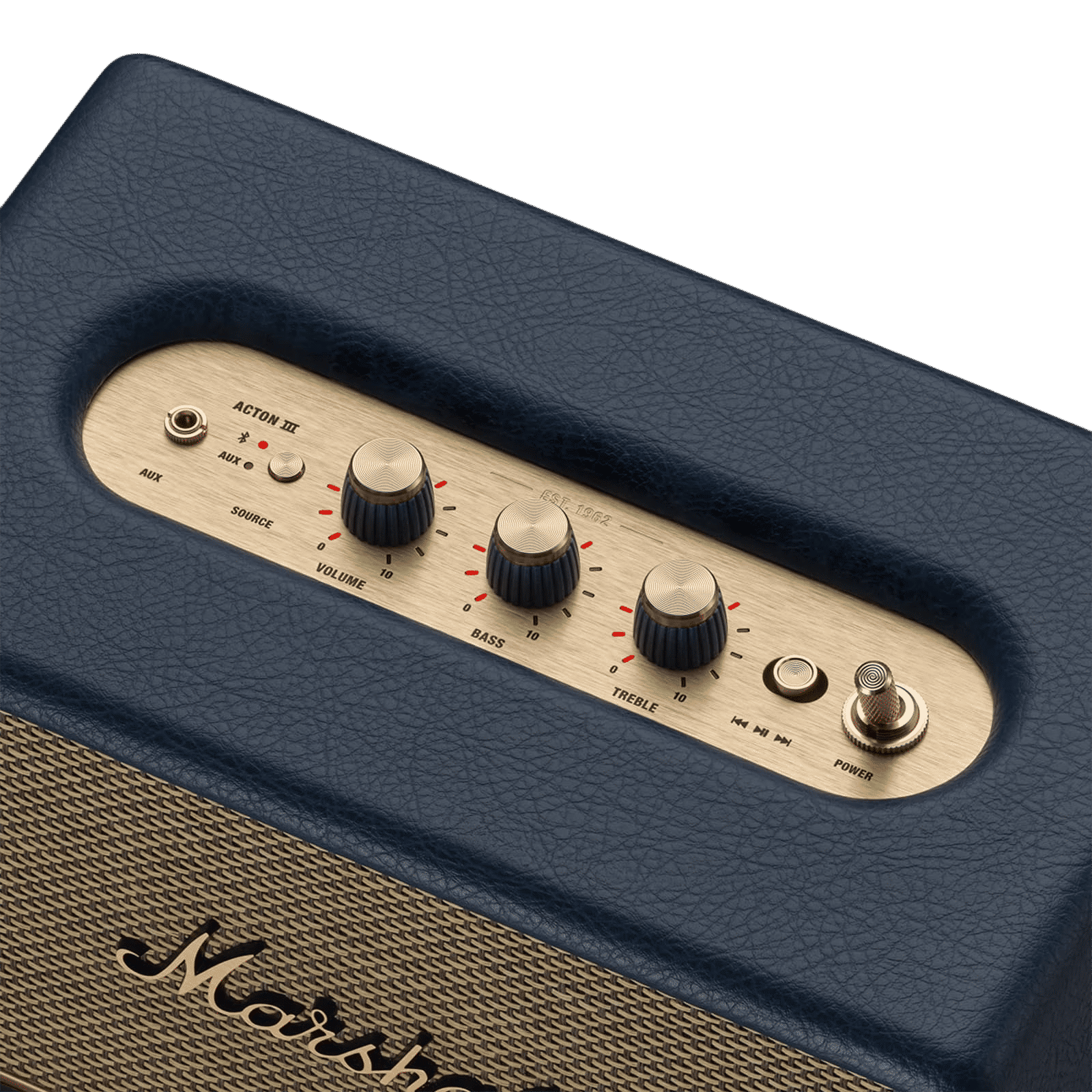 Marshall Action III 60W Portable Bluetooth Speaker (Connect & Control, Stereo Channel, Midnight Blue) Marshall Action III 60W Portable Bluetooth Speaker (Connect & Control, Stereo Channel, Midnight Blue)_4