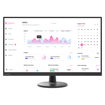 Lenovo D32-40 80.01 cm (31.5 inch) Full HD VA
                      Panel Edgeless Monitor with WLED Backlight