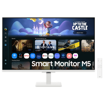 SAMSUNG M5 68.6 cm (27 inch) Full HD IPS
                      Panel Flat Monitor with Gaming Hub
