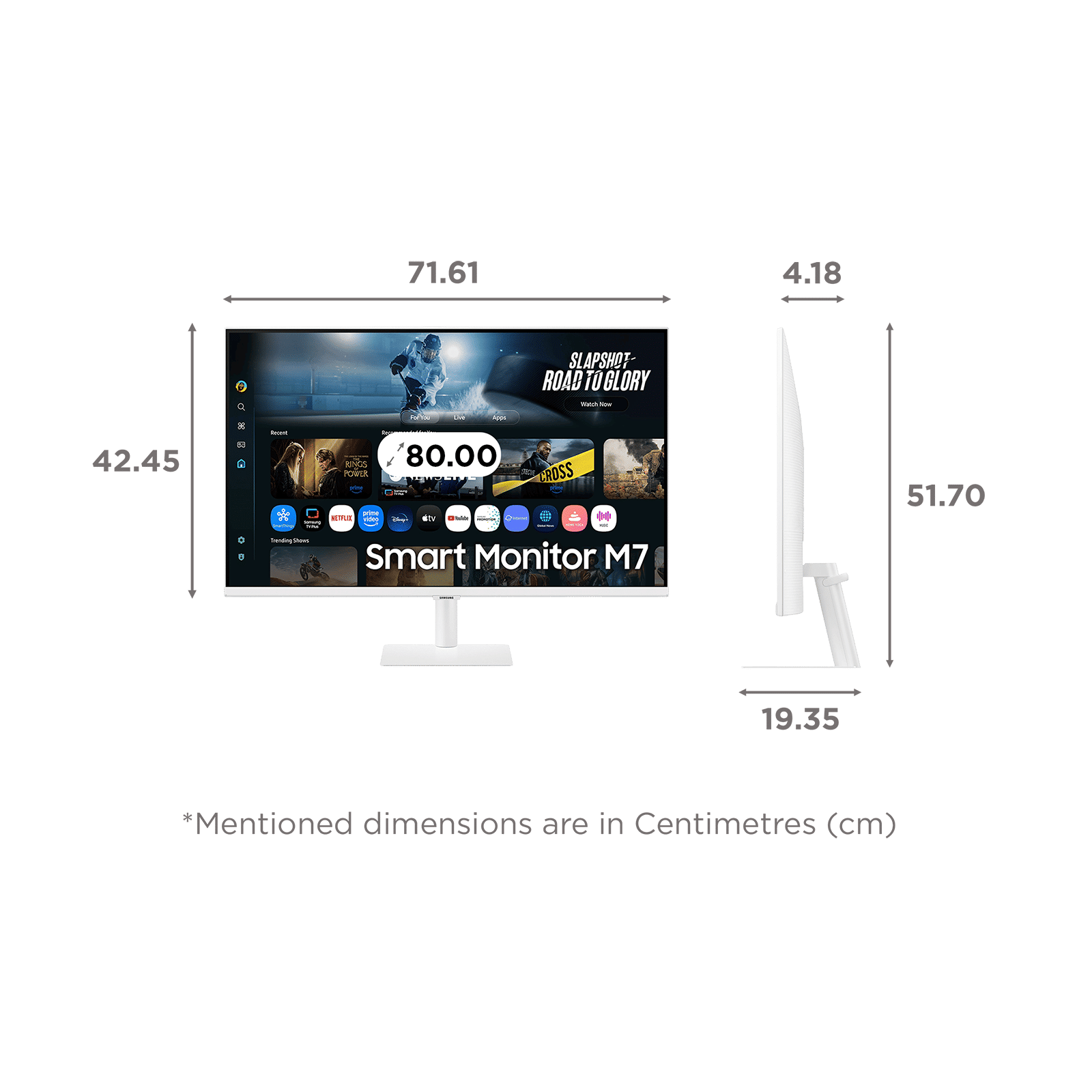 SAMSUNG M7 80 cm (32 inch) 4K Ultra HD VA Panel Ultra Wide Monitor with AI Picture Optimizer_2
