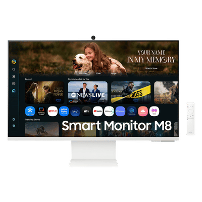 SAMSUNG M8 80 cm (32 inch) 4K Ultra HD VA Panel LED Ultra Wide Height Adjustable Monitor with Flicker-Free Technology