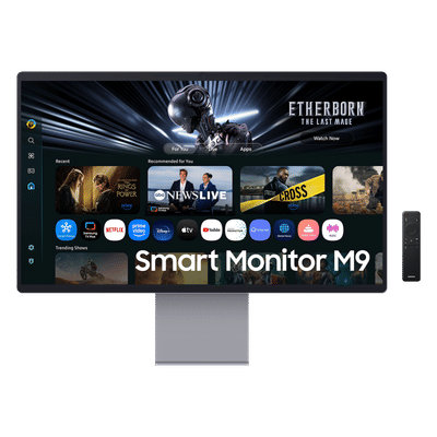 SAMSUNG M9 80 cm (32 inch) 4K Ultra HD OLED Panel Ultra Wide Height Adjustable Monitor with AI Picture Optimizer