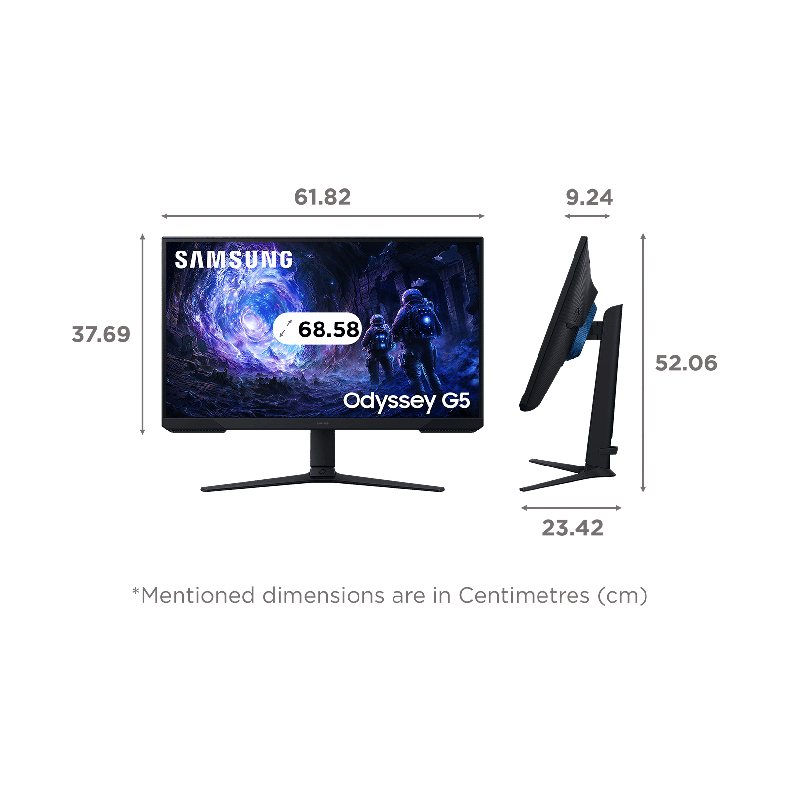 SAMSUNG Odyssey G5 68.58 cm (27 inch) QHD VA Panel LCD Height Adjustable Gaming Monitor with AMD FreeSync SAMSUNG Odyssey G5 68.58 cm (27 inch) QHD VA Panel LCD Height Adjustable Gaming Monitor with AMD FreeSync_2