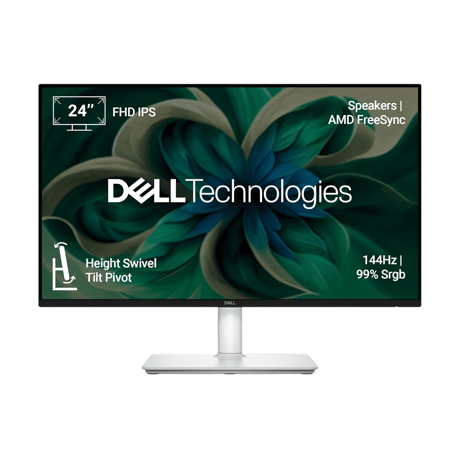 DELL Plus 60.45 cm (24 inch) Full HD IPS Panel Height Adjustable Monitor with TUV Rheinland 4-Star Eye Comfort_1