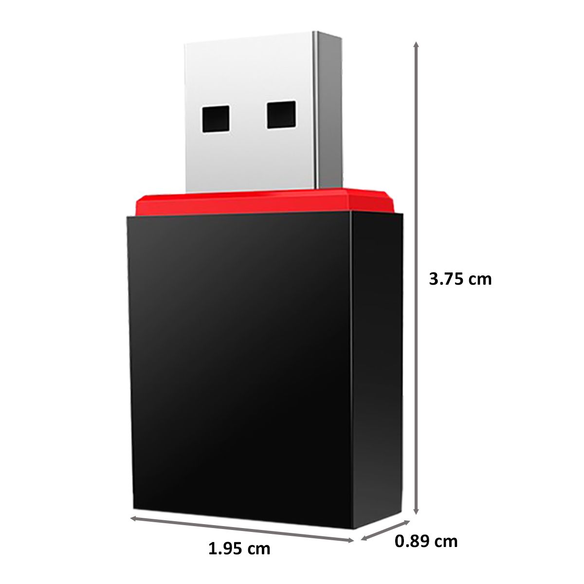 Tenda Wireless Mini U3 Single Band Network Adapter (2 Antennas, Advanced MIMO, Black)_2