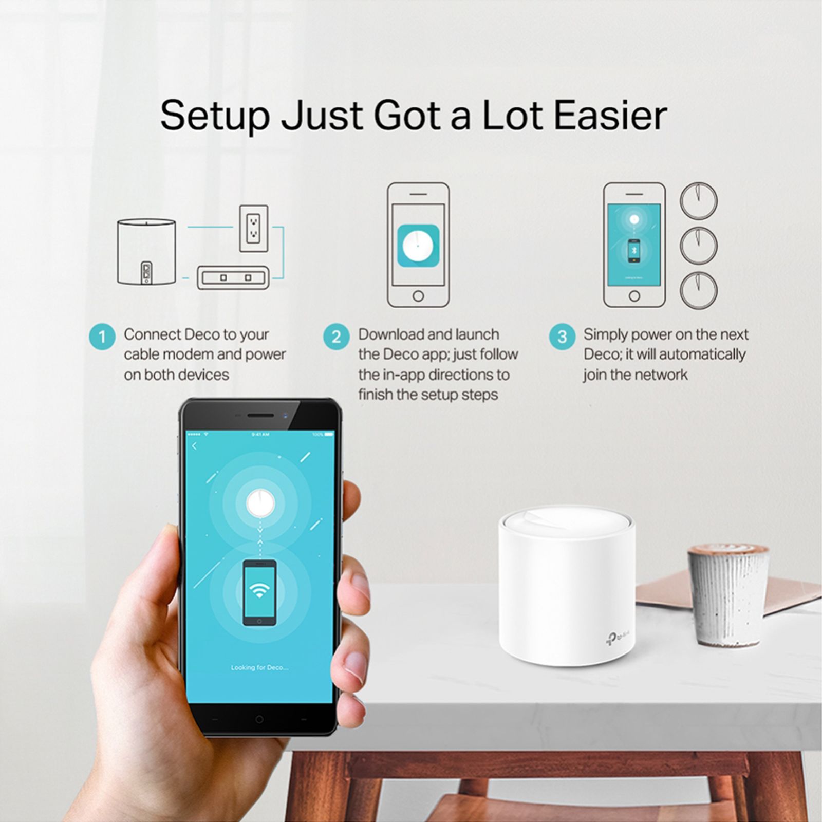 tp-link Deco X20 Dual Band Pack of 2 Wi-Fi Home Mesh System (Built-in Antivirus, AX1800, White)_8