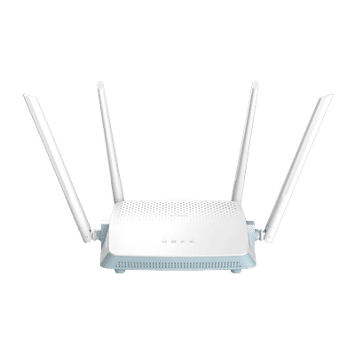 D-Link AC1200 Dual Band Wi-Fi 5 Router (4 Antennas, 4 LAN Ports, Beamforming, White)