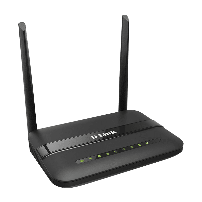 D-Link ADSL2 N300 Single Band Wi-Fi 4 Router (2 Antennas, 4 LAN Ports, SU-MIMO, Black)_3