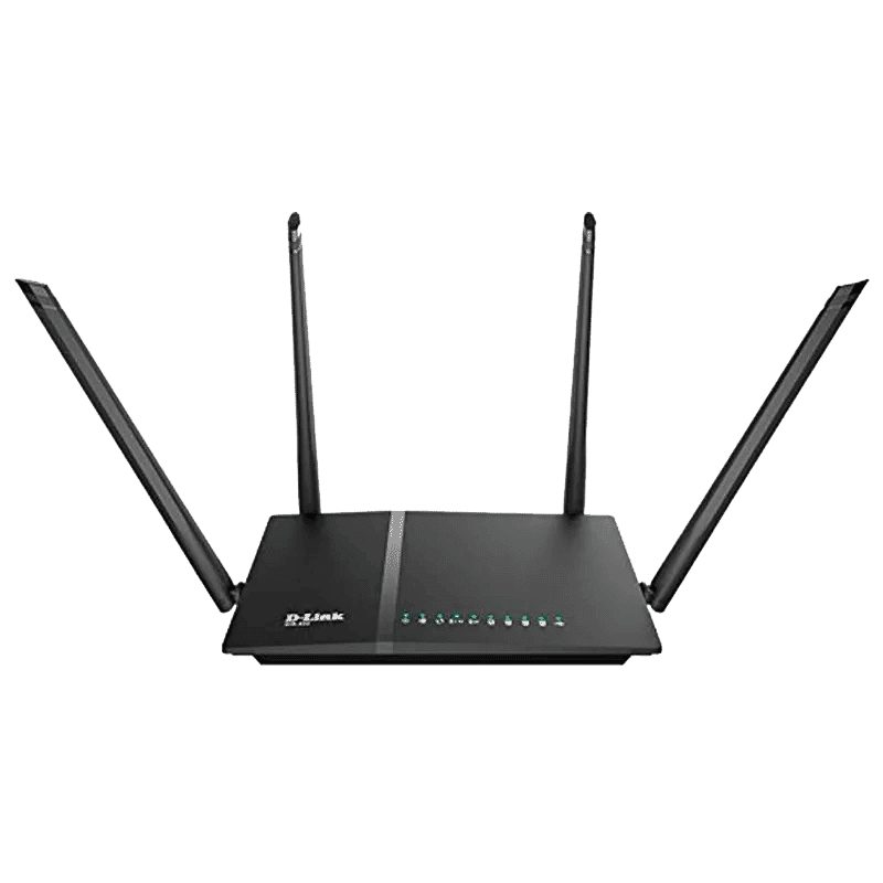 D-Link AC1200 Dual Band Wi-Fi 5 Router (4 Antennas, 4 LAN Ports, MU-MIMO, Black)_1