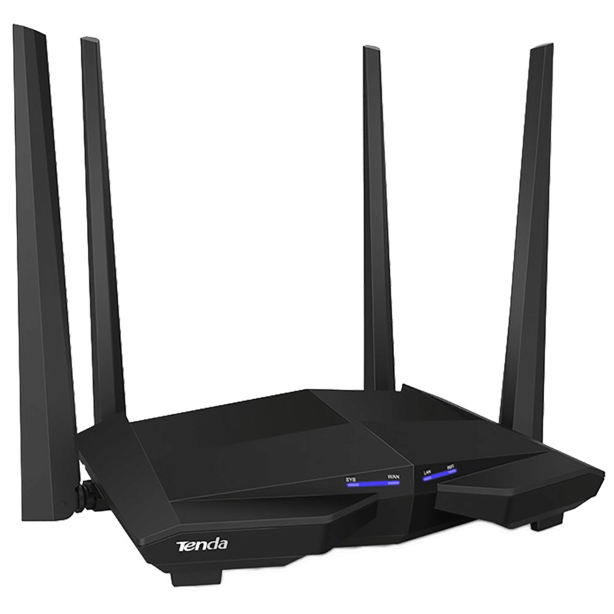 Tenda AC10 Dual Band WiFi Router 4 Antennas, (4 LAN Ports Multicast Support MU-MIMO , Black) Tenda AC10 Dual Band WiFi Router 4 Antennas, (4 LAN Ports Multicast Support MU-MIMO , Black)_4