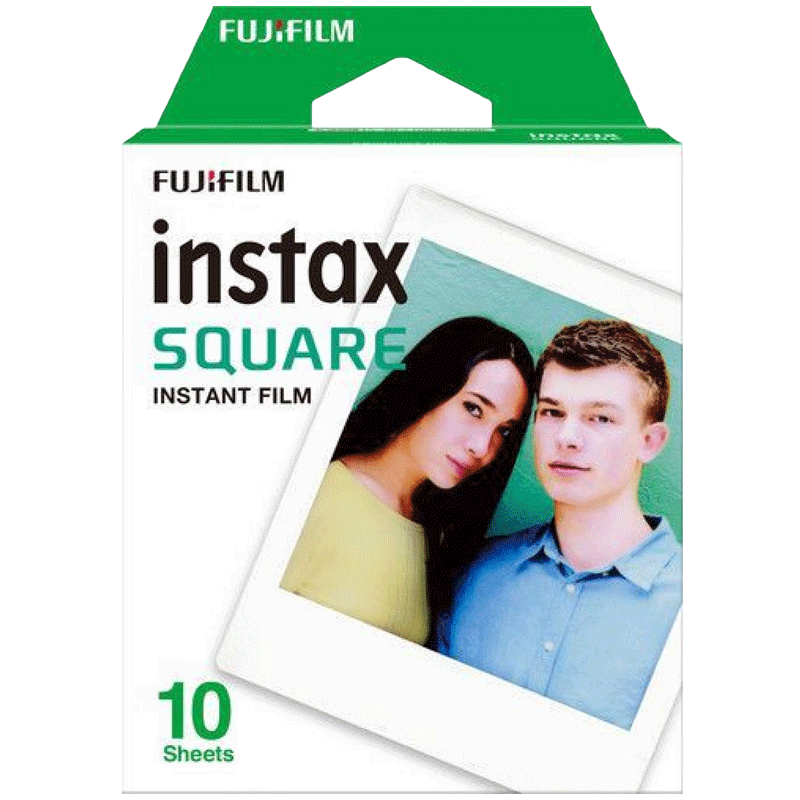 FUJIFILM Instax Square Film Sheet (86 x 72 mm) Gloss Paper (10 Shots, 450gsm, 16549278, White)_1