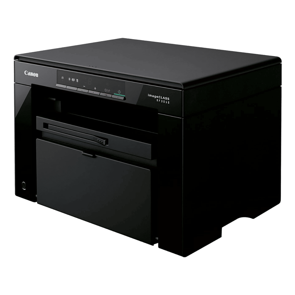 Canon Image Class Black & White Multi-Function Laserjet Printer (19 ppm Print Speed, MF3010, Black)_2